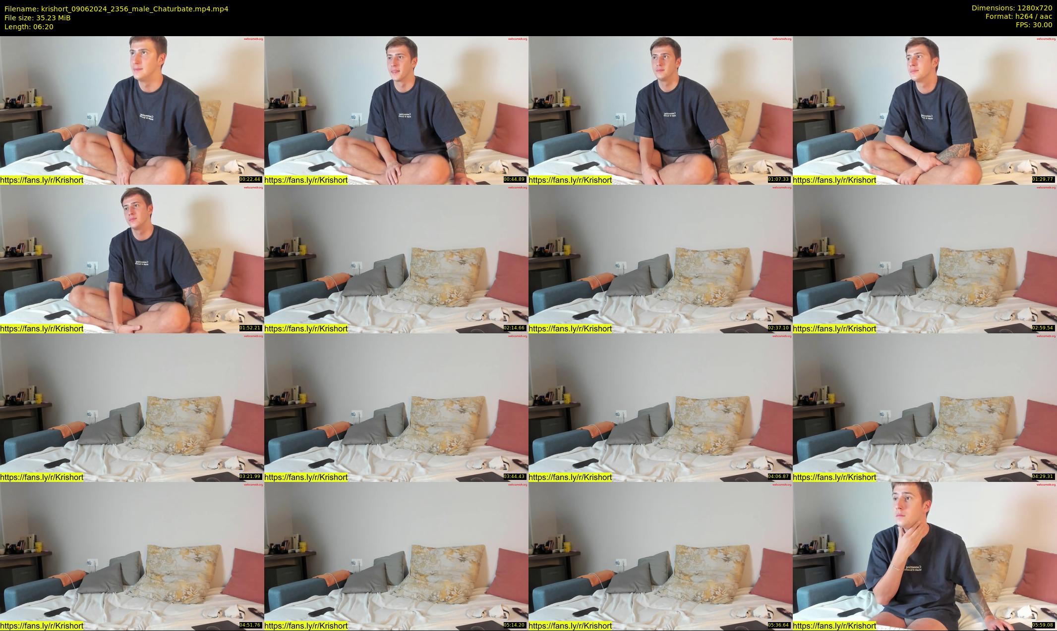 krishort — 7 minute Chaturbate male cam show recording, 720p, Jun 9, 2024