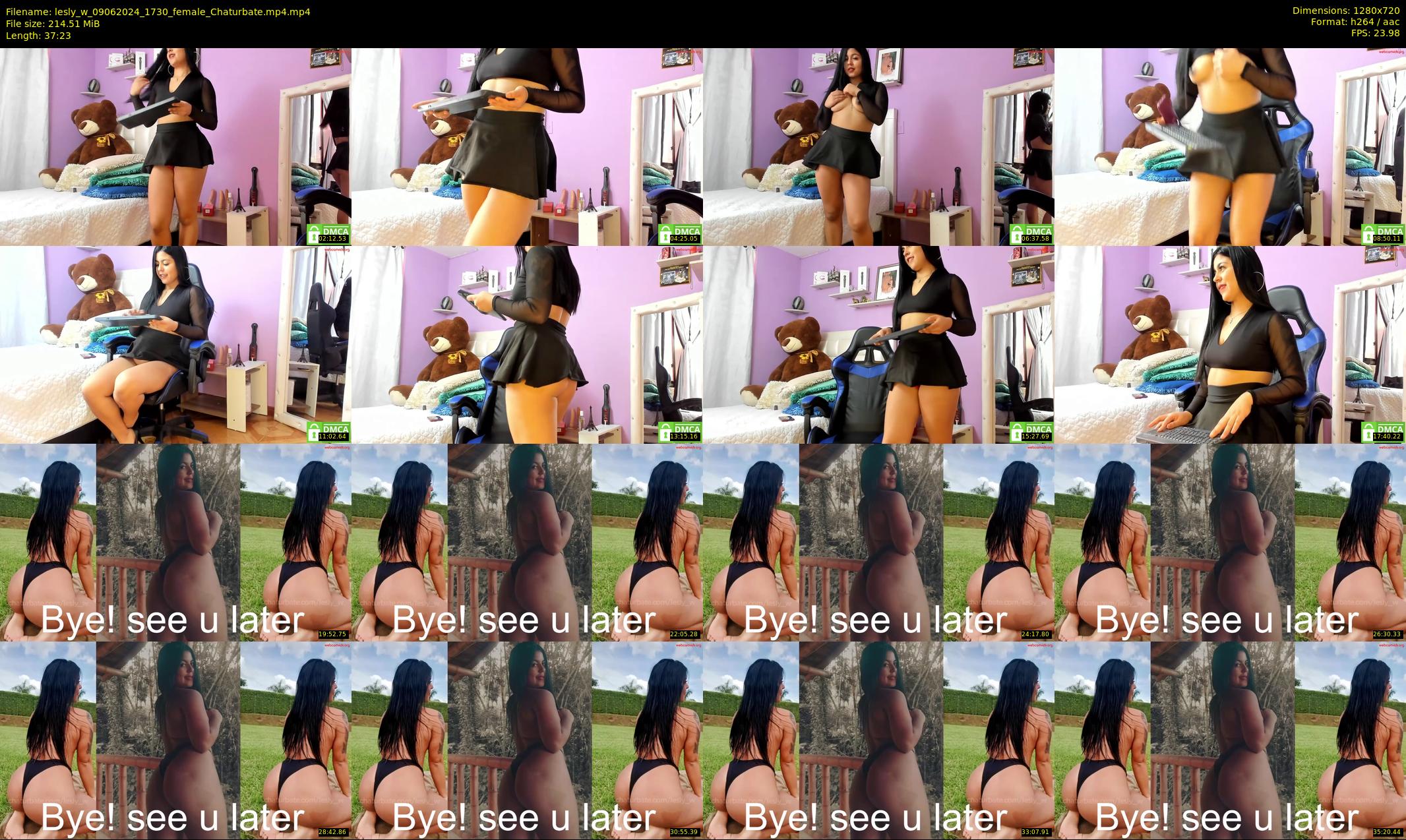 lesly_w — 38 minute Chaturbate female cam show recording, 720p, Jun 9, 2024