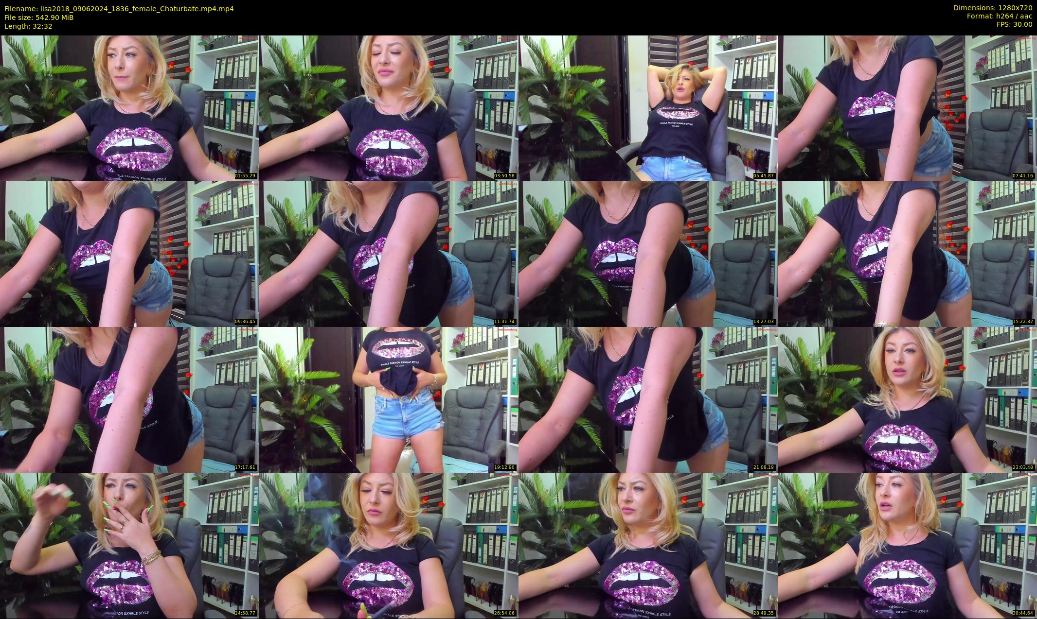 lisa2018 — 33 minute Chaturbate female cam show recording, 720p, Jun 9, 2024