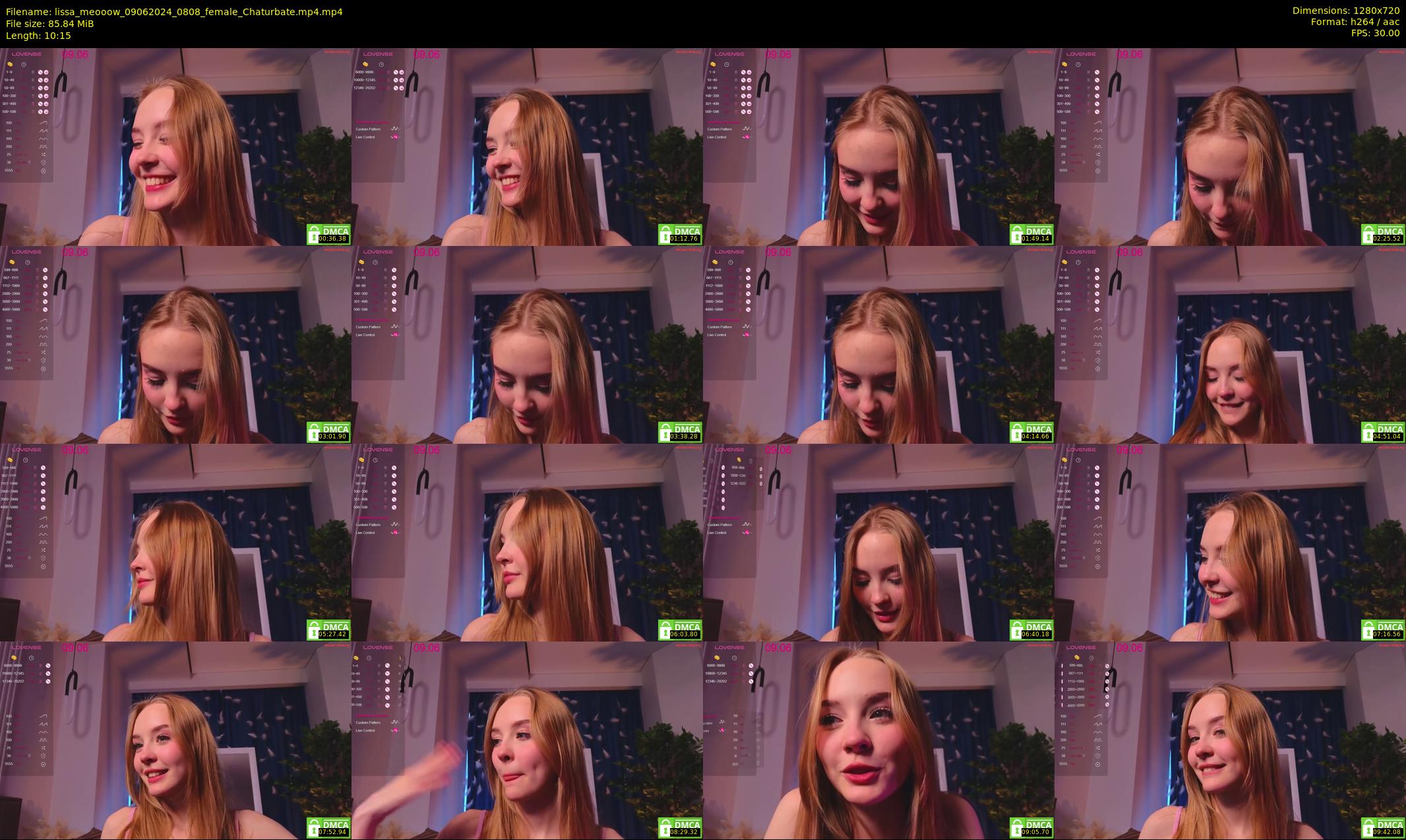 lissa_meooow — 11 minute Chaturbate female cam show recording, 720p, Jun 9, 2024