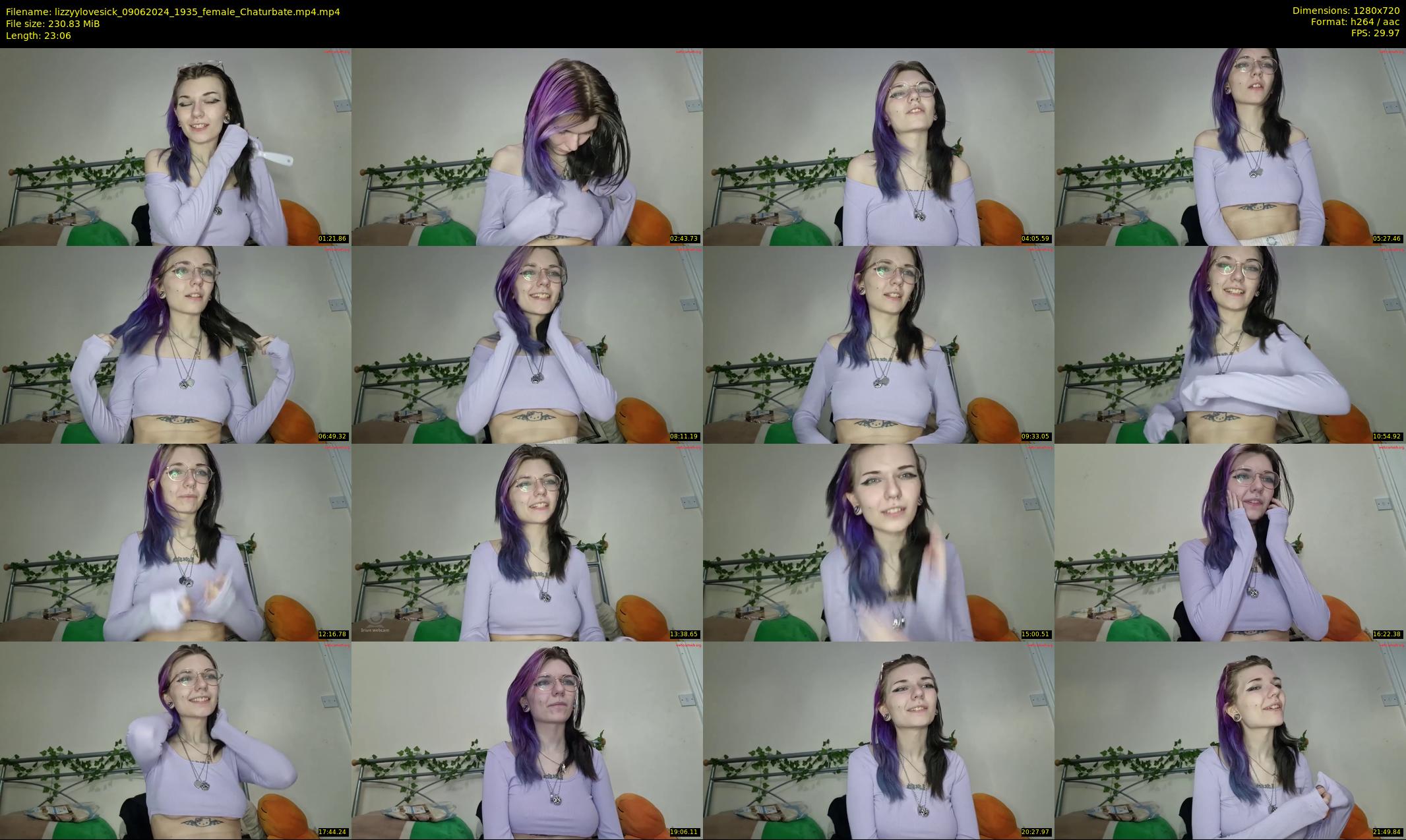 lizzyylovesick — 24 minute Chaturbate female cam show recording, 720p, Jun 9, 2024