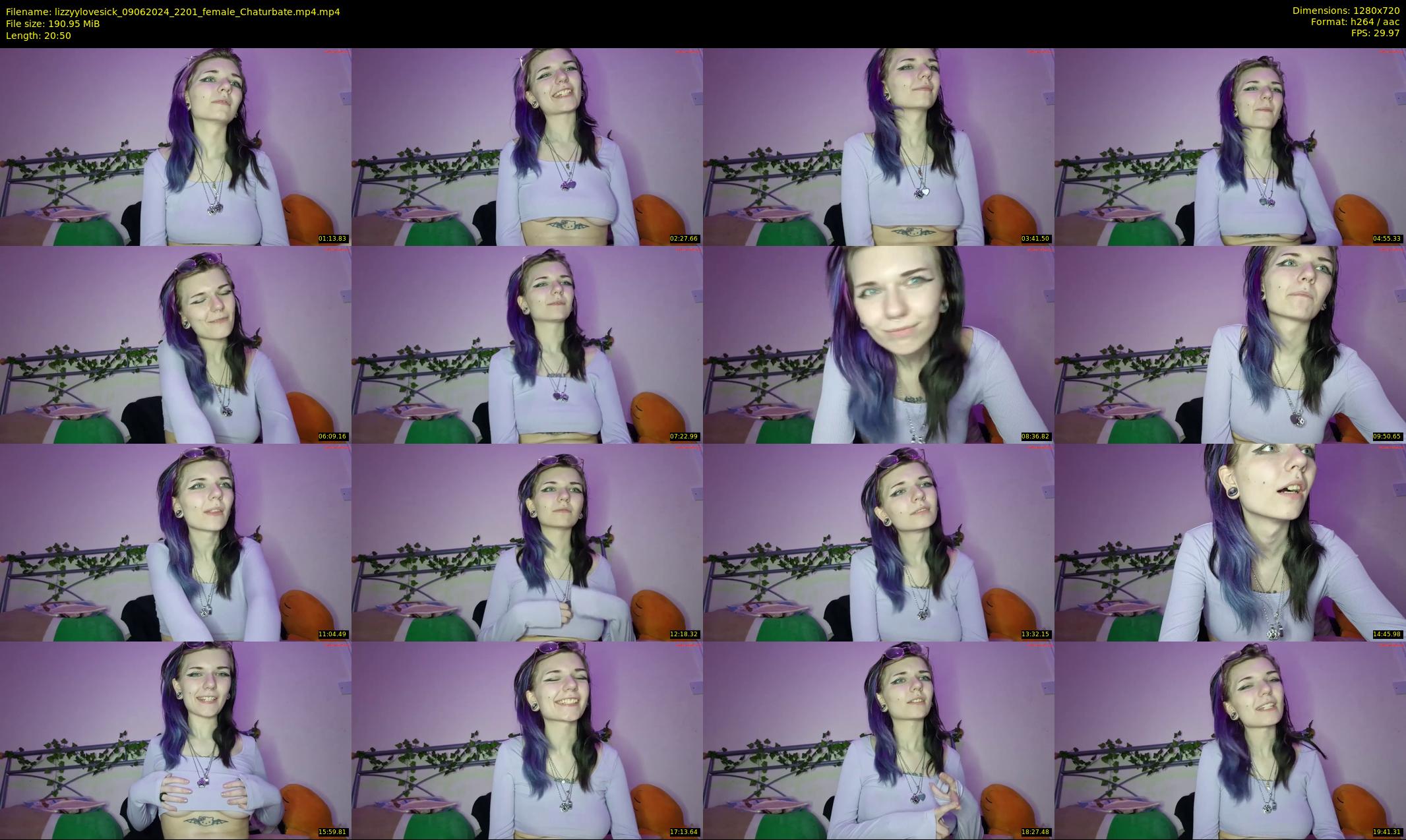 lizzyylovesick — 21 minute Chaturbate female cam show recording, 720p, Jun 9, 2024