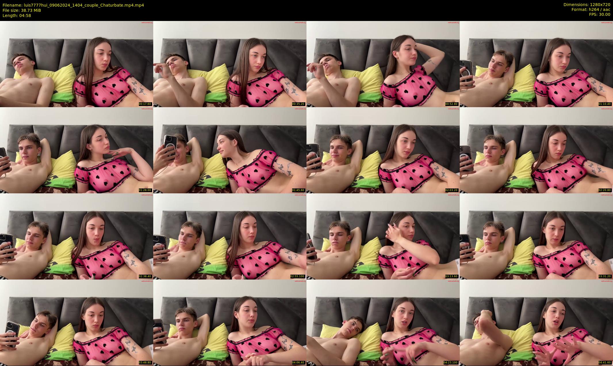 luis7777hui — 5 minute Chaturbate couple cam show recording, 720p, Jun 9, 2024