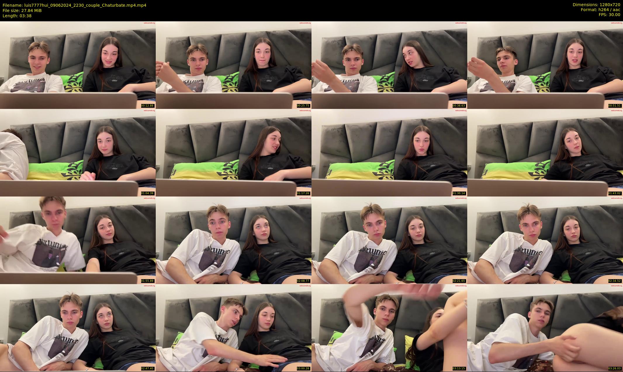 luis7777hui — 4 minute Chaturbate couple cam show recording, 720p, Jun 9, 2024