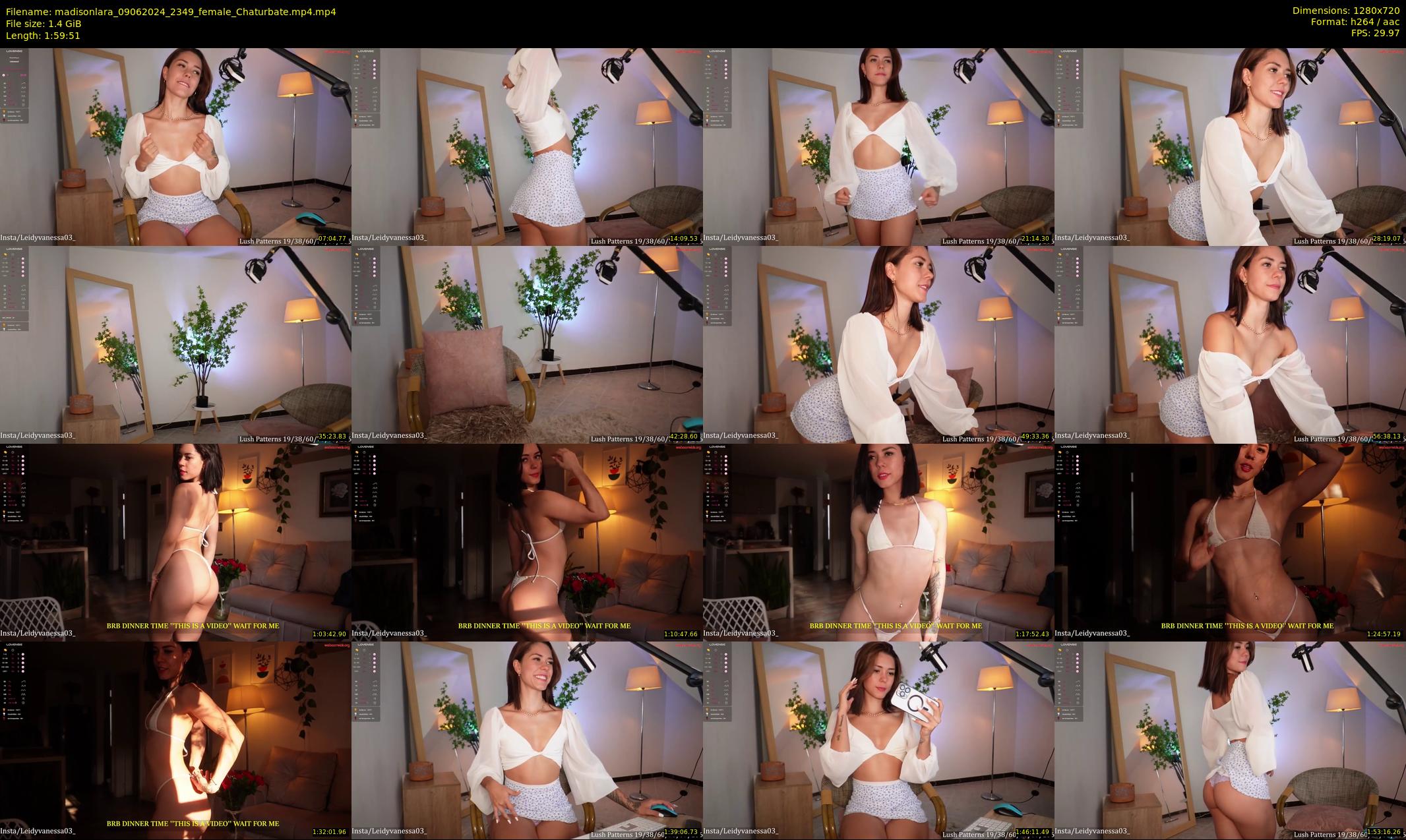 madisonlara — 120 minute Chaturbate female cam show recording, 720p, Jun 9, 2024