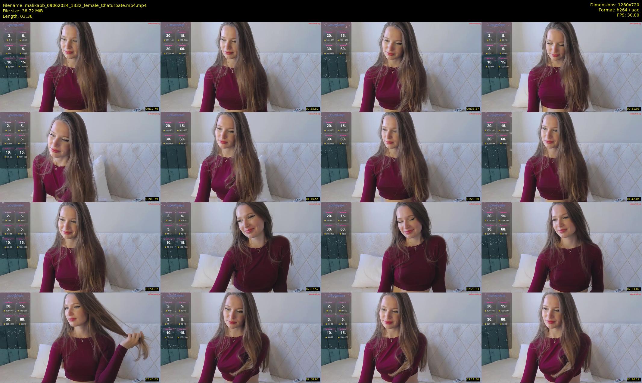 malikabb — 4 minute Chaturbate female cam show recording, 720p, Jun 9, 2024