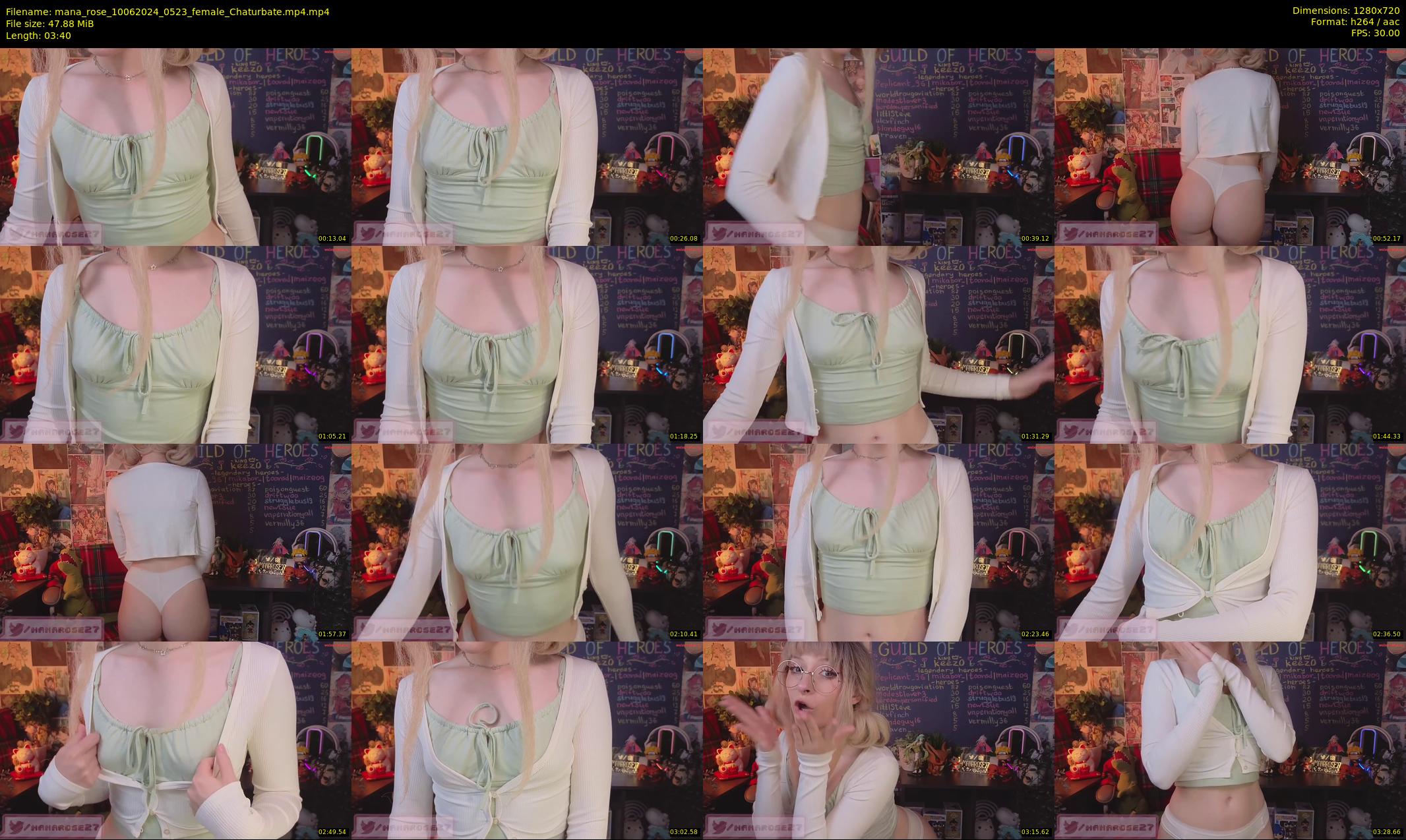 mana_rose — 4 minute Chaturbate female cam show recording, 720p, Jun 10, 2024