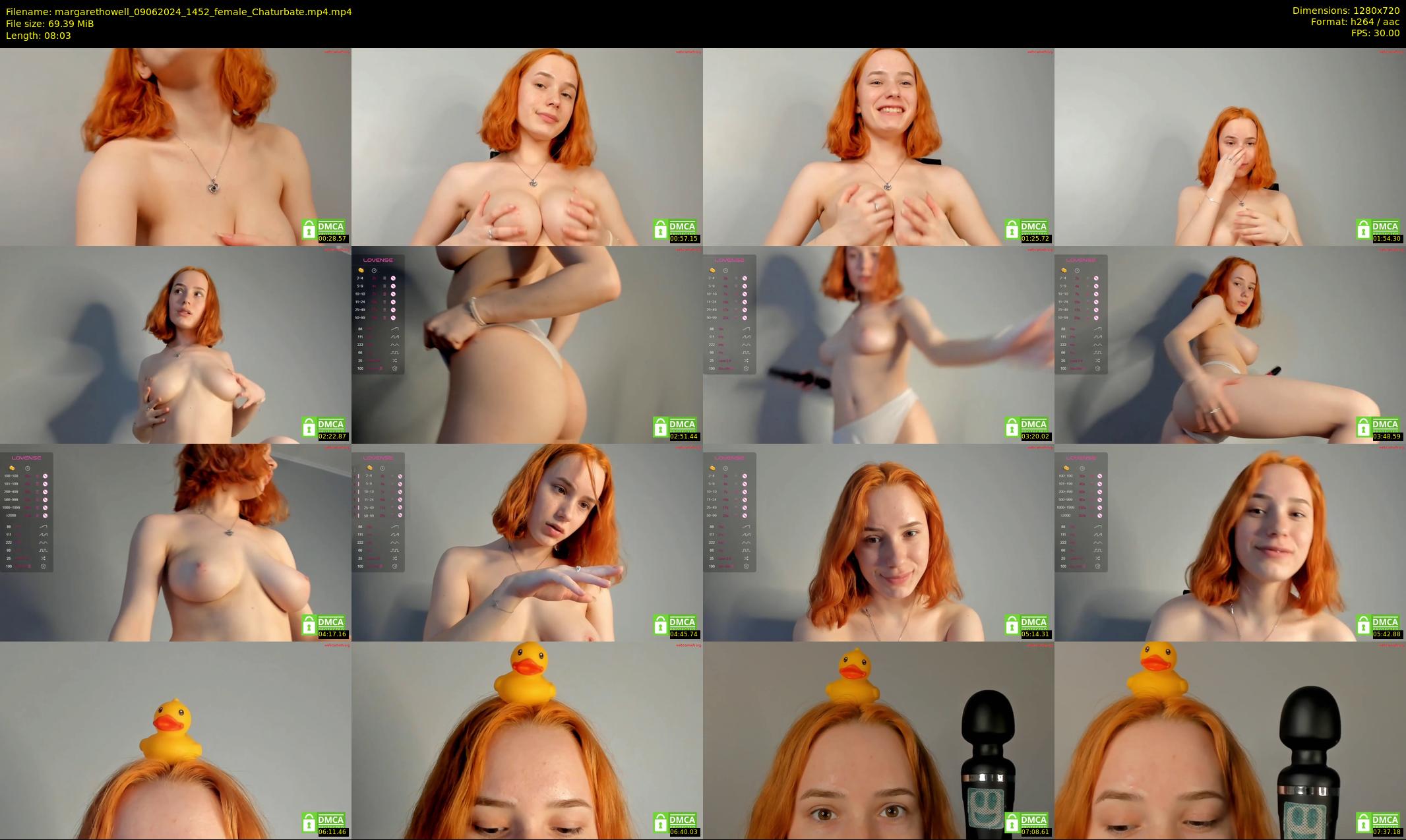 margarethowell — 9 minute Chaturbate female cam show recording, 720p, Jun 9, 2024