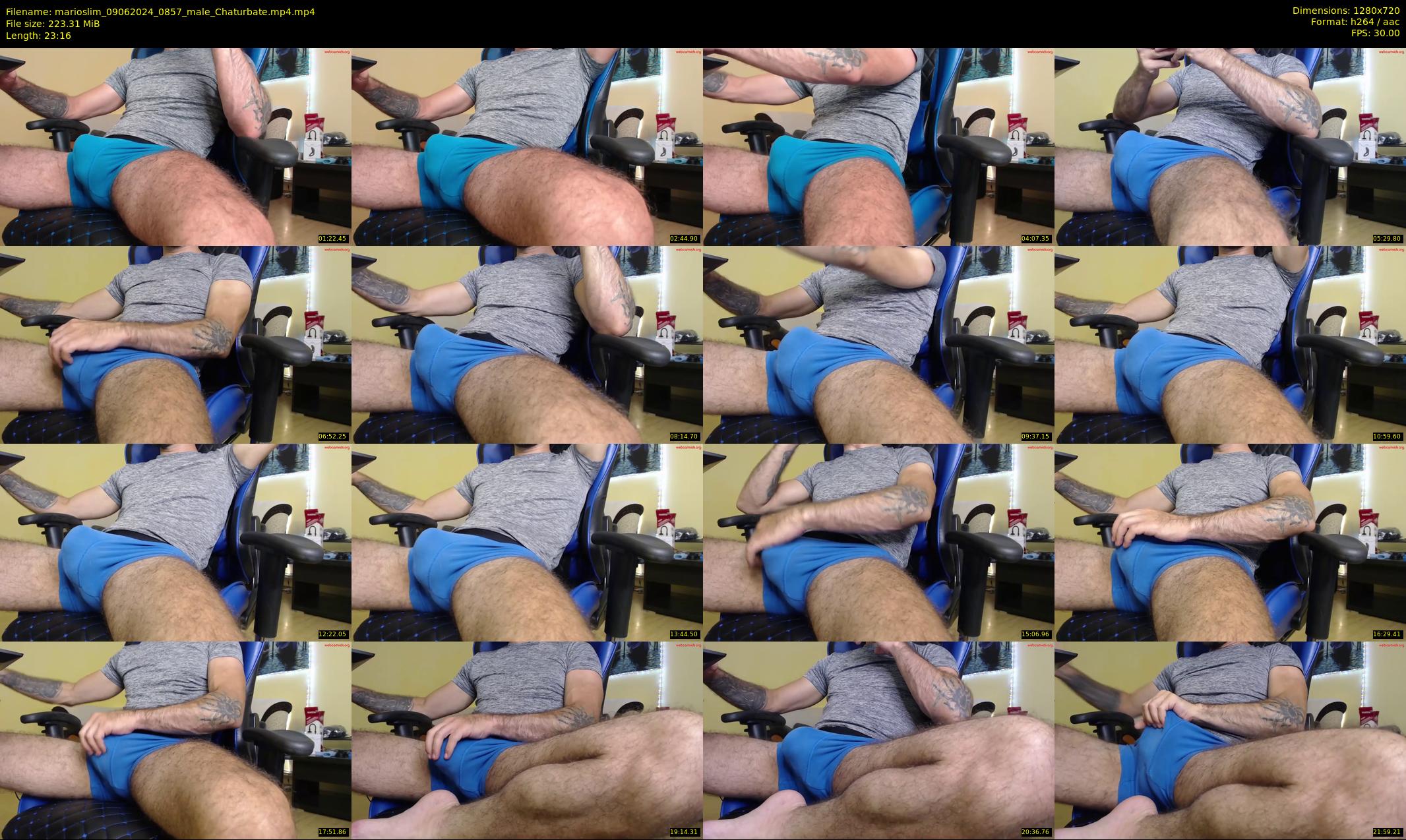 marioslim — 24 minute Chaturbate male cam show recording, 720p, Jun 9, 2024