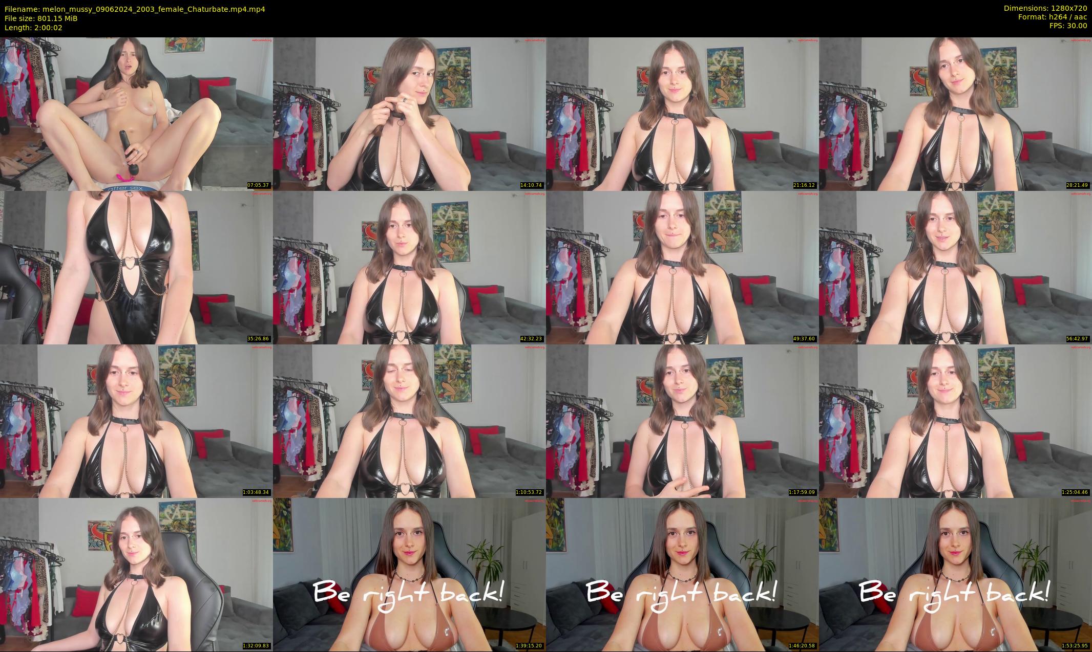 melon_mussy — 121 minute Chaturbate female cam show recording, 720p, Jun 9, 2024