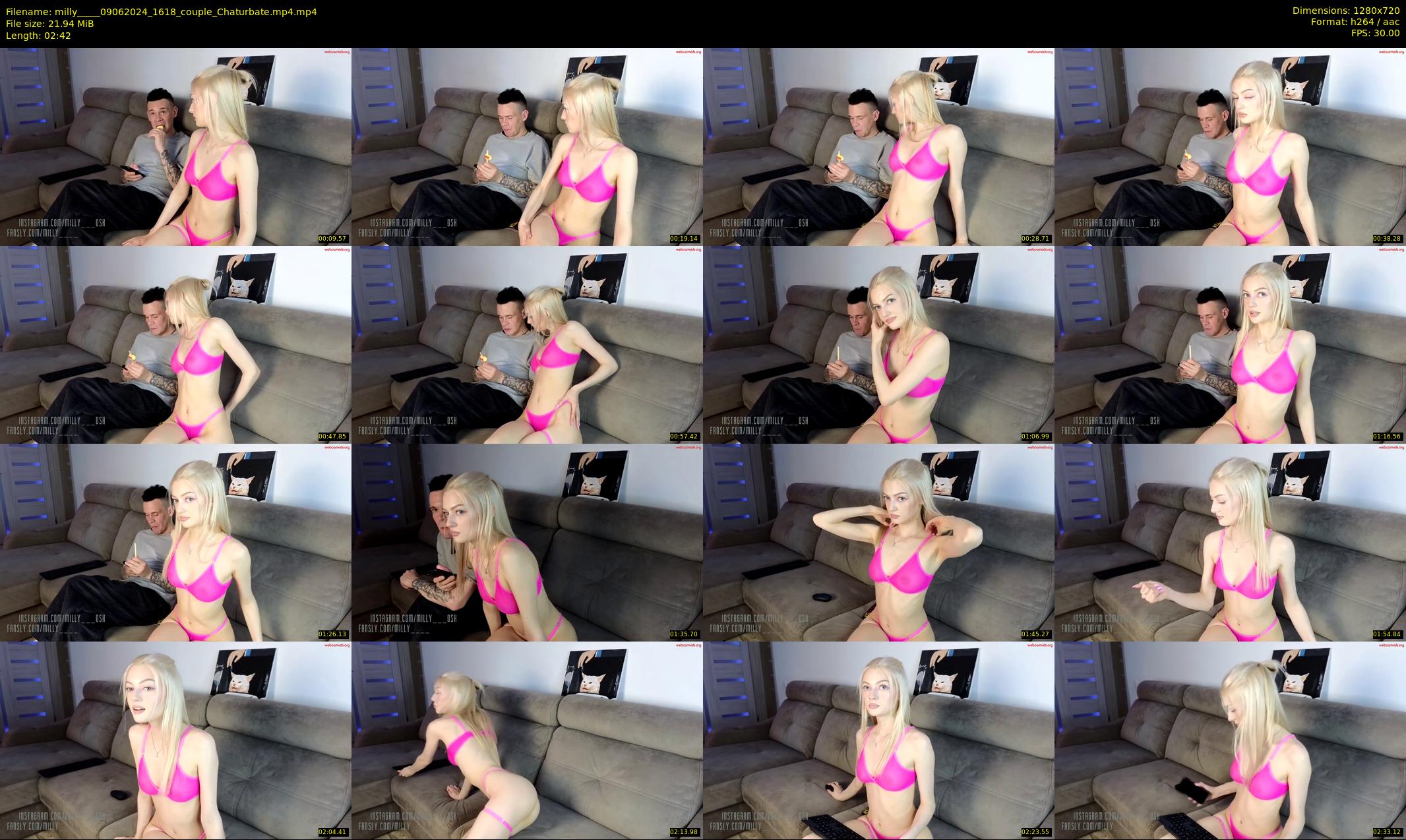 milly____ — 3 minute Chaturbate couple cam show recording, 720p, Jun 9, 2024