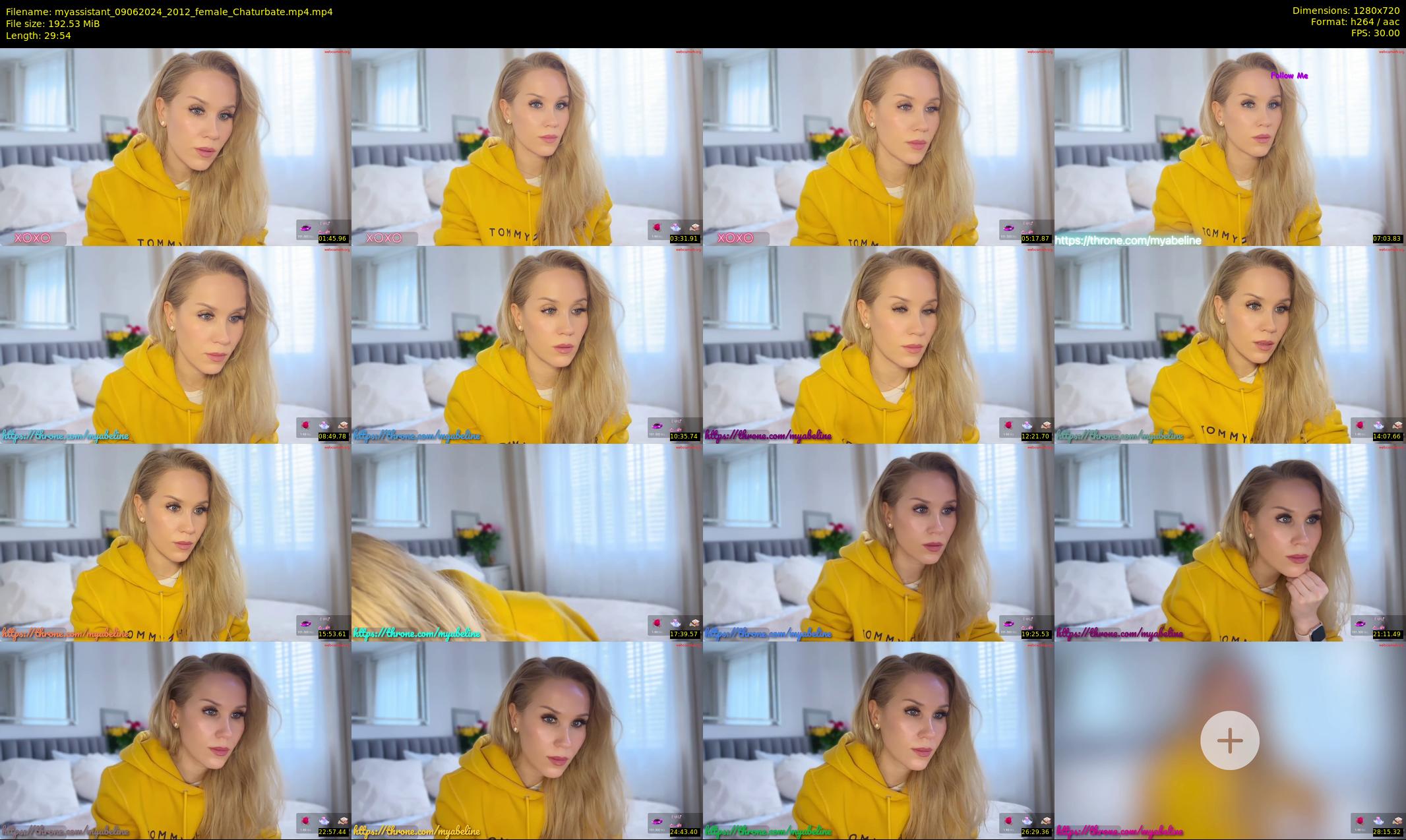 myassistant — 30 minute Chaturbate female cam show recording, 720p, Jun 9, 2024