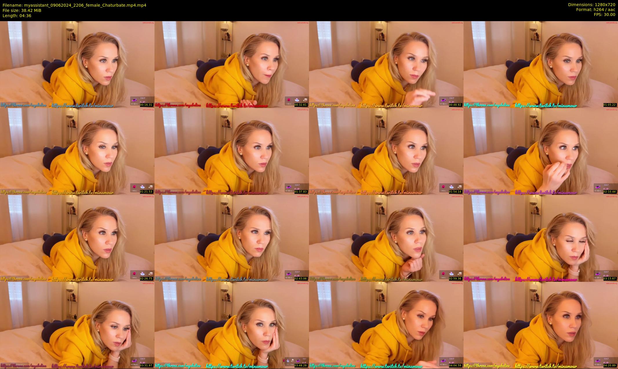 myassistant — 5 minute Chaturbate female cam show recording, 720p, Jun 9, 2024