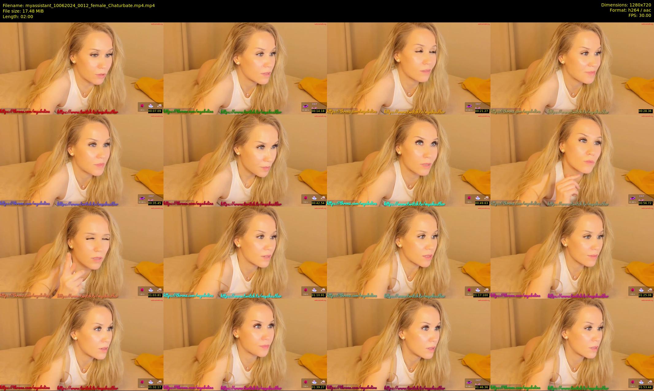myassistant — 2 minute Chaturbate female cam show recording, 720p, Jun 10, 2024