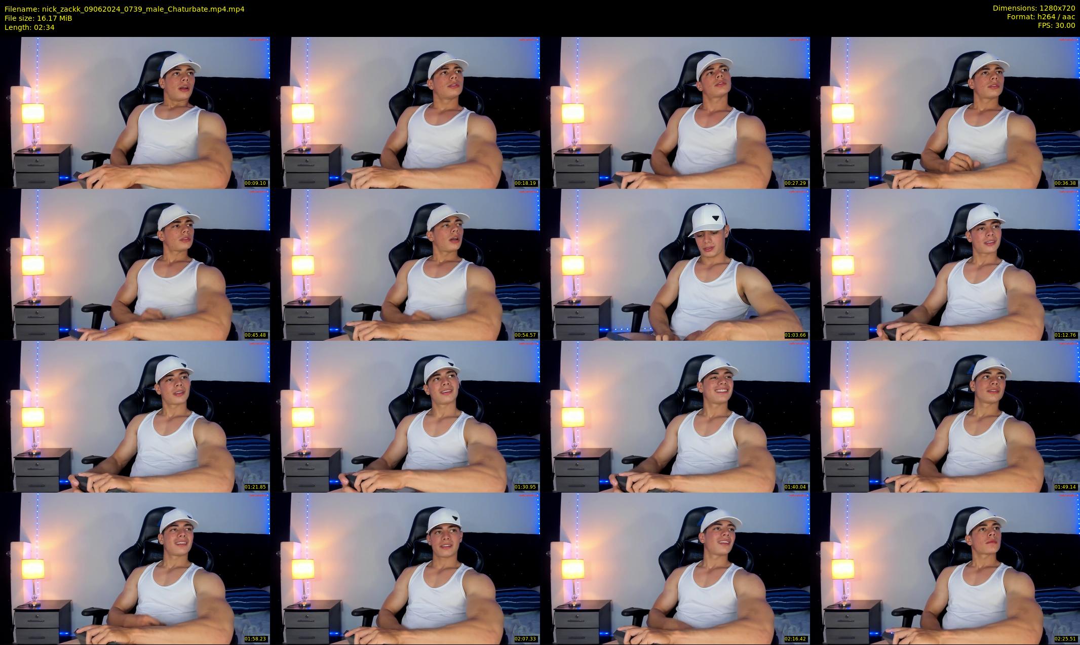 nick_zackk — 3 minute Chaturbate male cam show recording, 720p, Jun 9, 2024