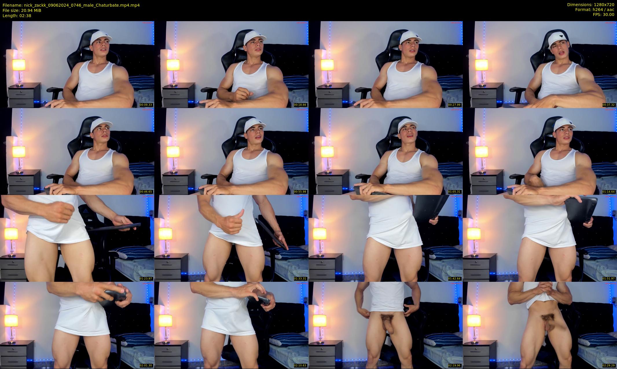nick_zackk — 3 minute Chaturbate male cam show recording, 720p, Jun 9, 2024