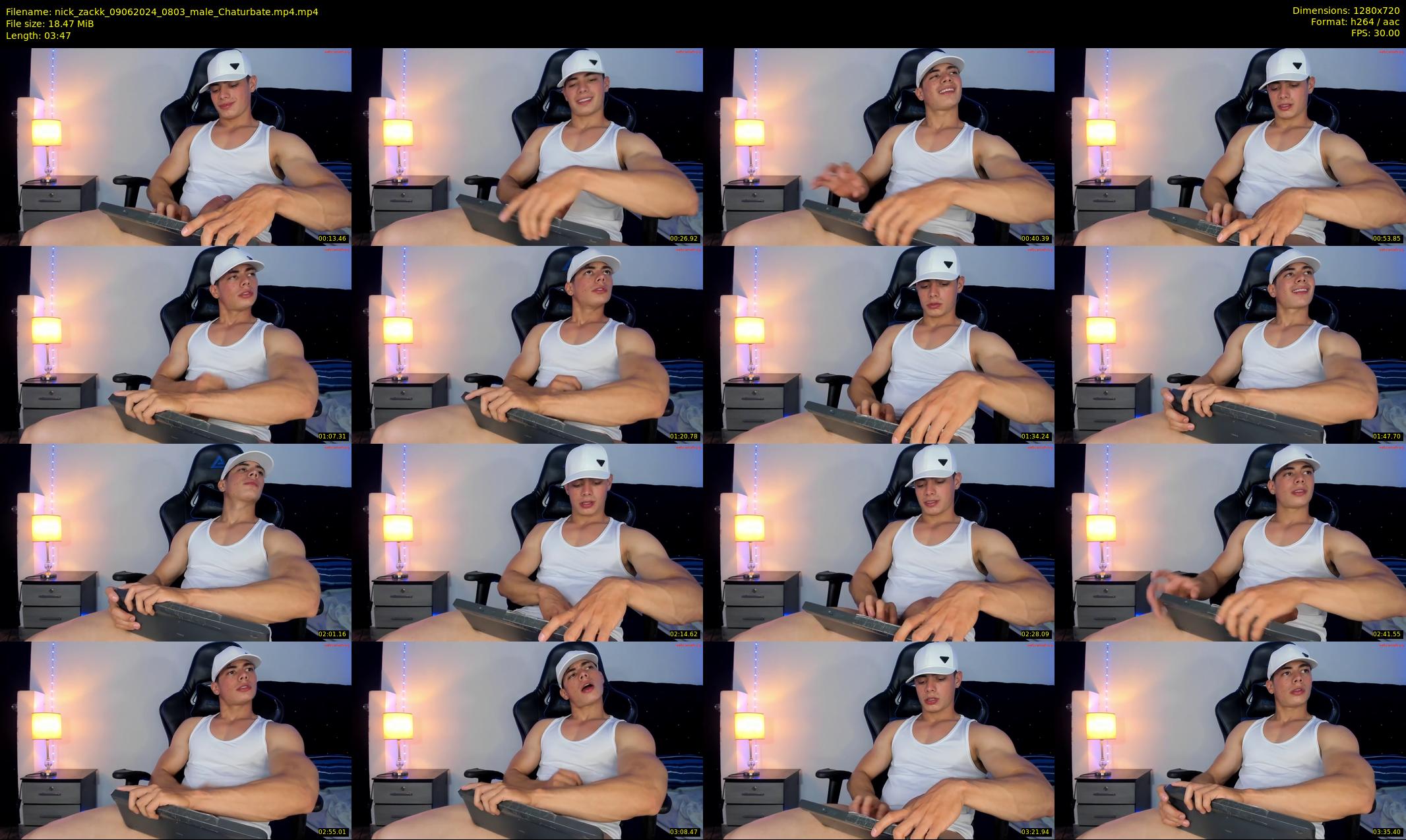 nick_zackk — 4 minute Chaturbate male cam show recording, 720p, Jun 9, 2024