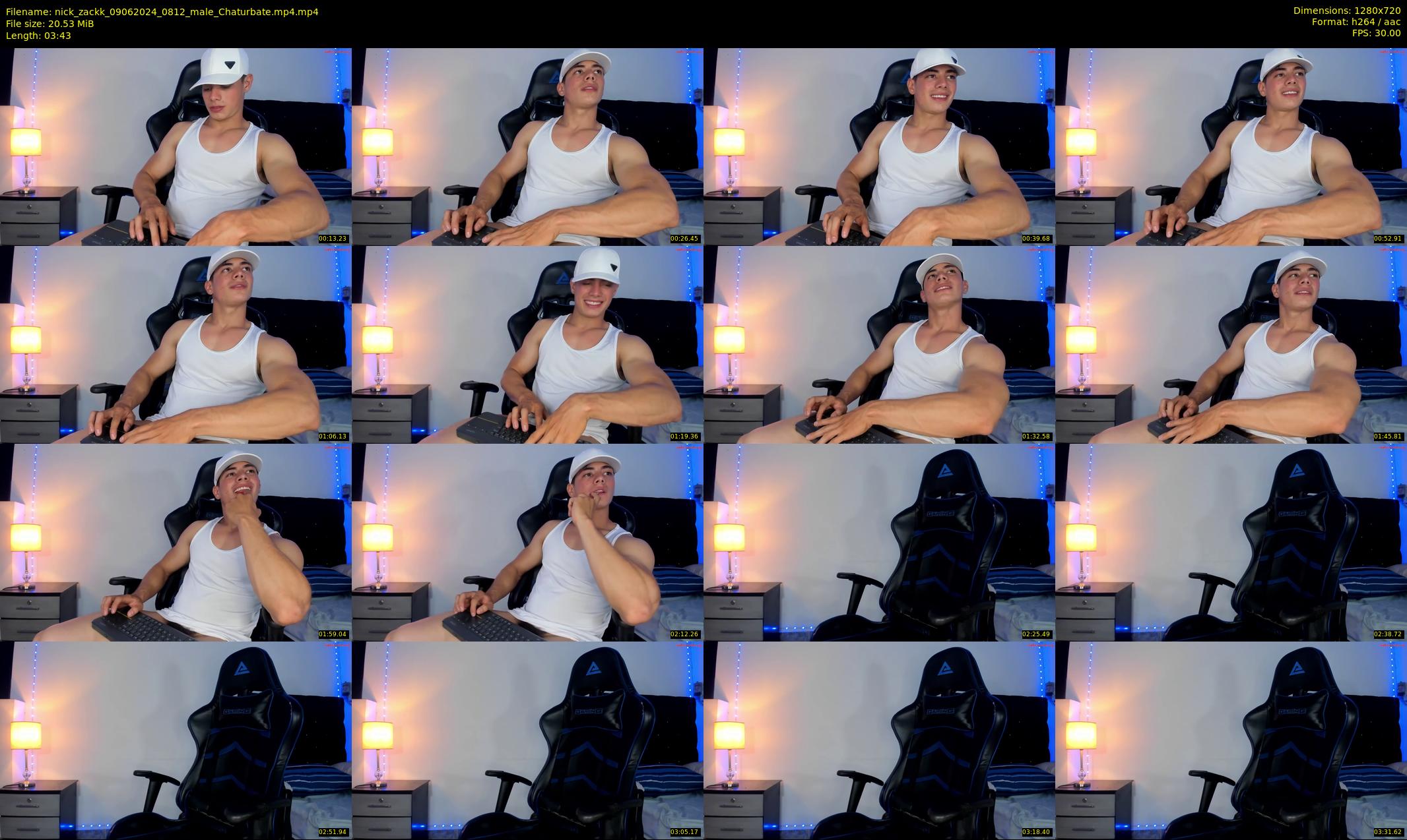 nick_zackk — 4 minute Chaturbate male cam show recording, 720p, Jun 9, 2024