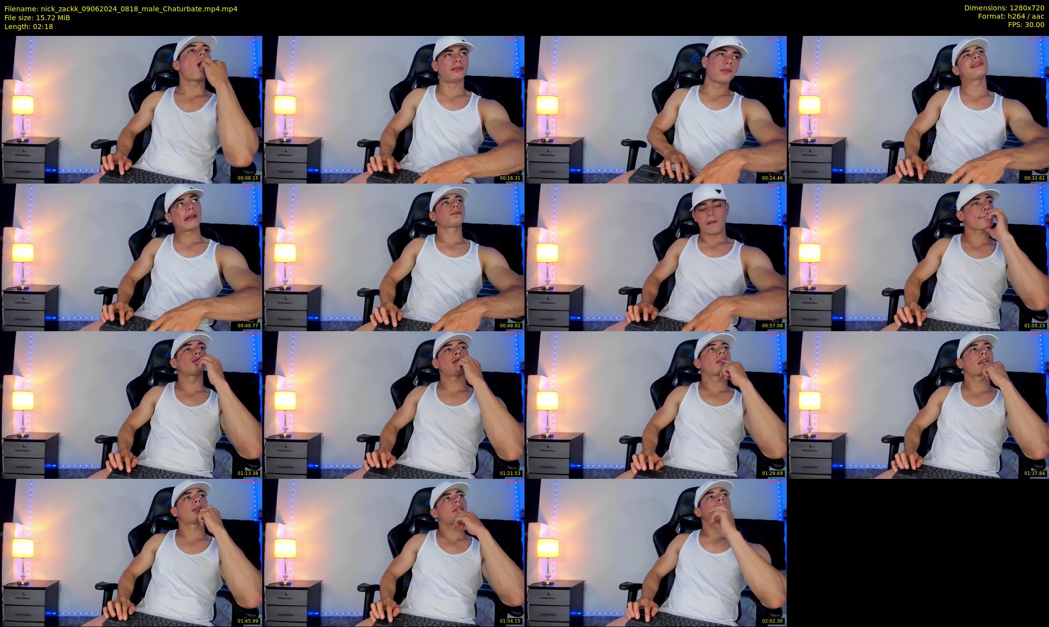 nick_zackk — 3 minute Chaturbate male cam show recording, 720p, Jun 9, 2024