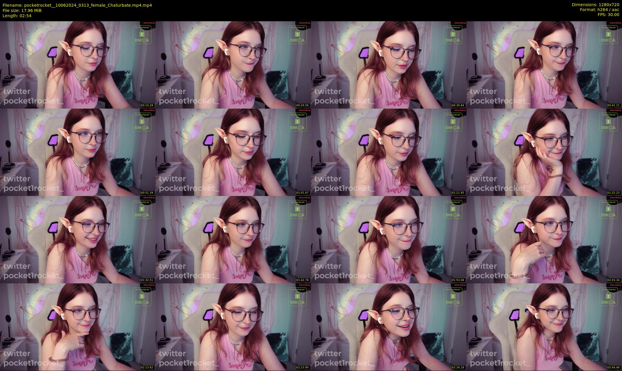pocketrocket_ — 3 minute Chaturbate female cam show recording, 720p, Jun 10, 2024