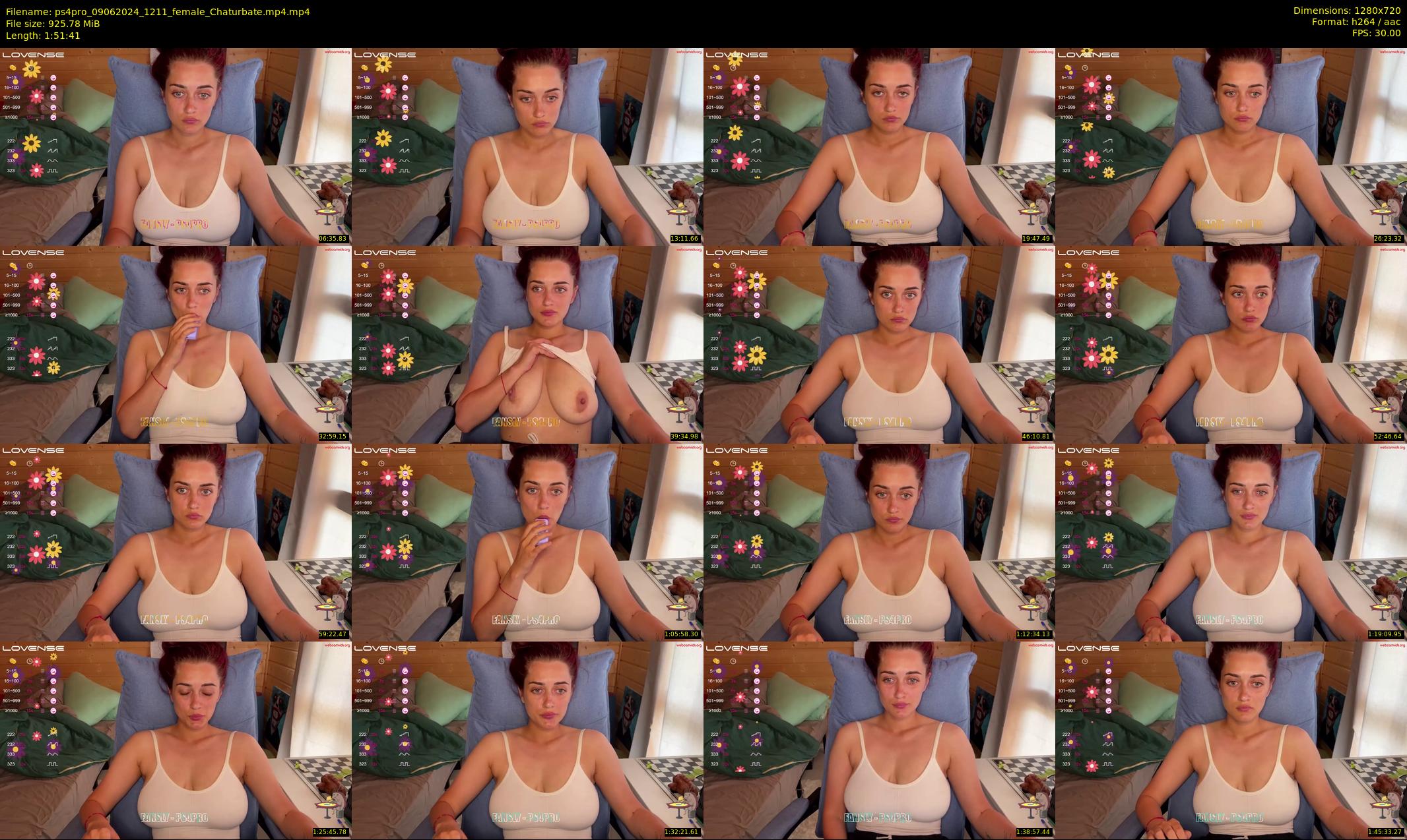 ps4pro — 112 minute Chaturbate female cam show recording, 720p, Jun 9, 2024