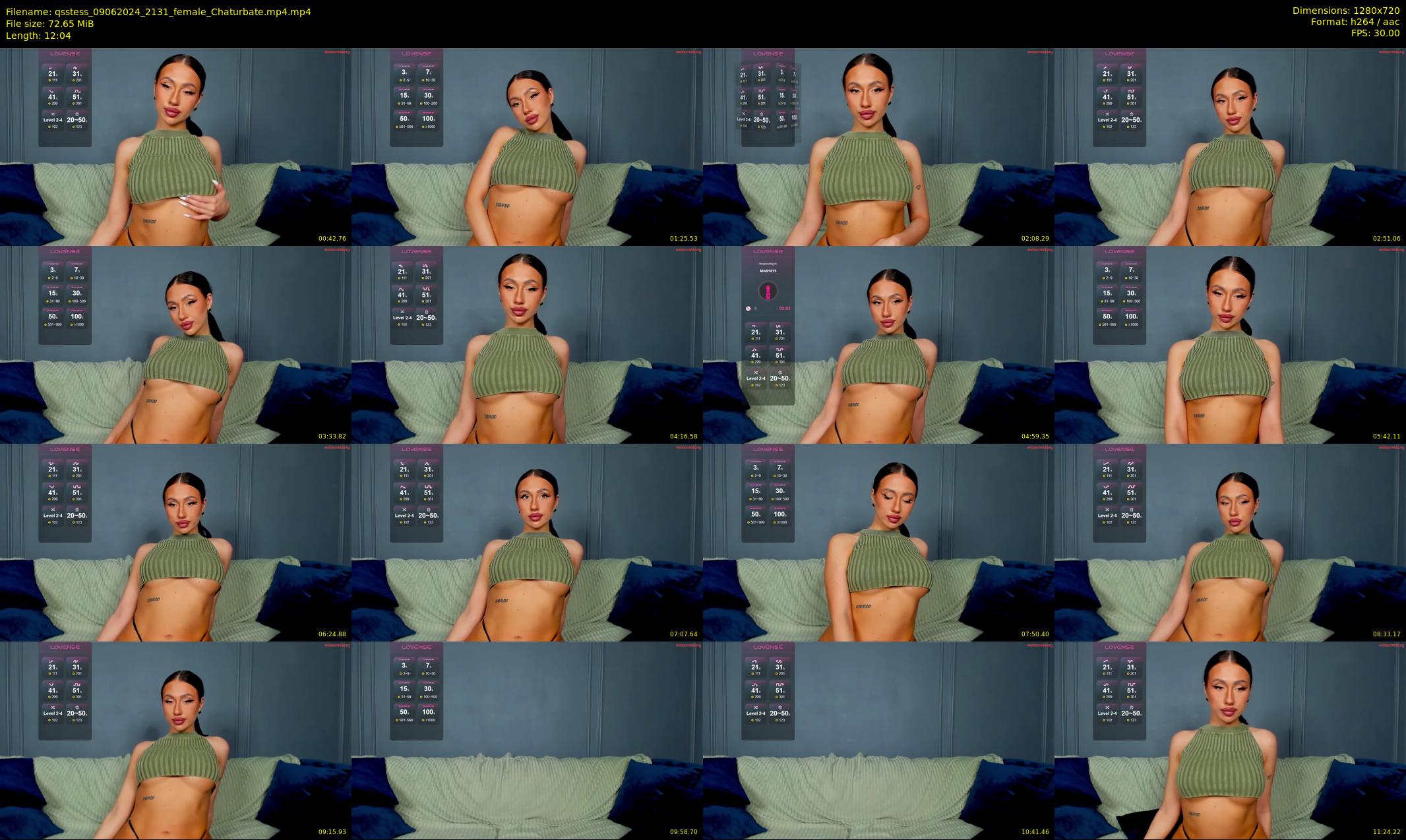 qsstess — 13 minute Chaturbate female cam show recording, 720p, Jun 9, 2024