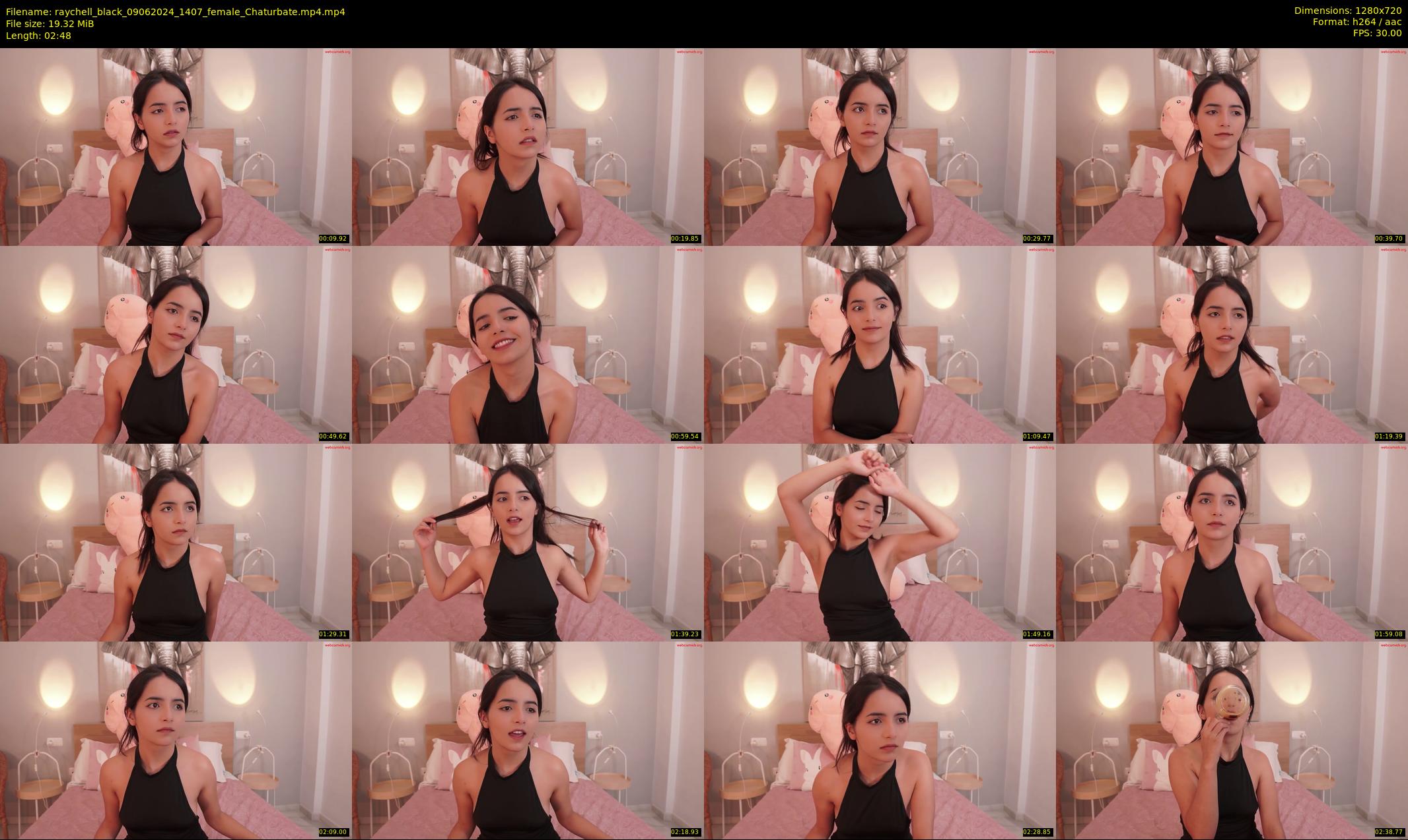 raychell_black — 3 minute Chaturbate female cam show recording, 720p, Jun 9, 2024