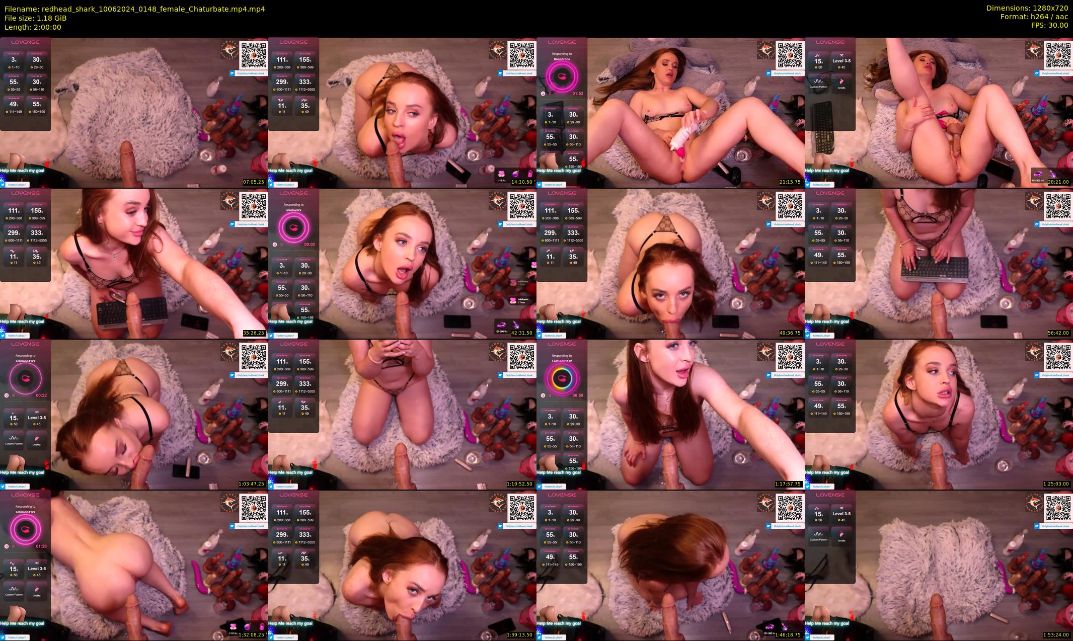 redhead_shark — 120 minute Chaturbate female cam show recording, 720p, Jun 10, 2024