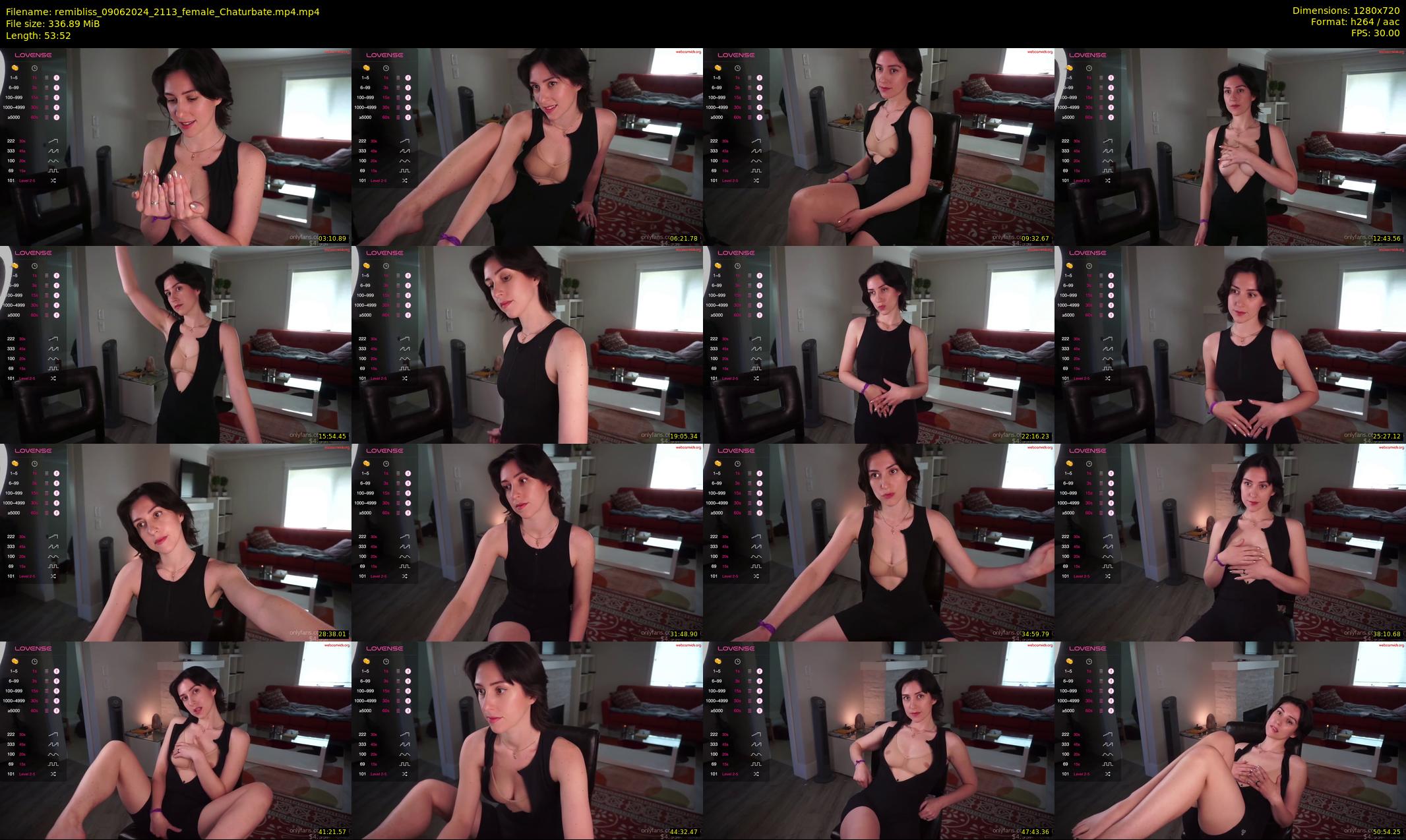 remibliss — 54 minute Chaturbate female cam show recording, 720p, Jun 9, 2024