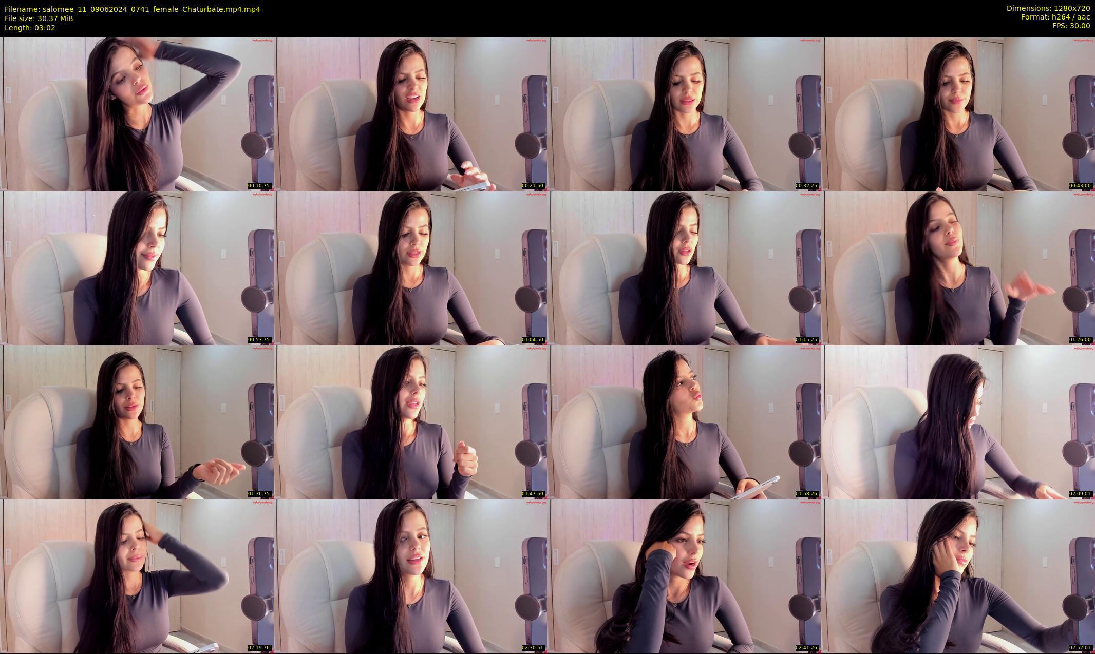 salomee_11 — 4 minute Chaturbate female cam show recording, 720p, Jun 9, 2024