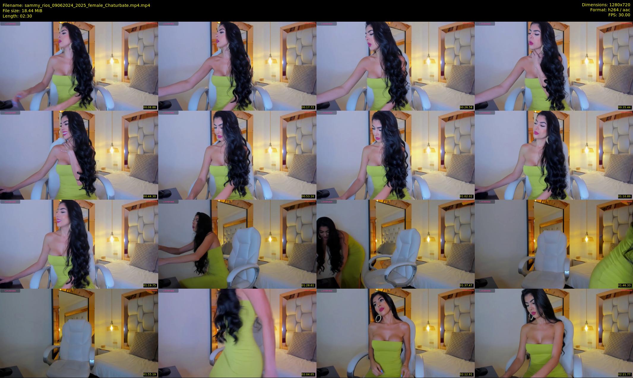 sammy_rios — 3 minute Chaturbate female cam show recording, 720p, Jun 9, 2024