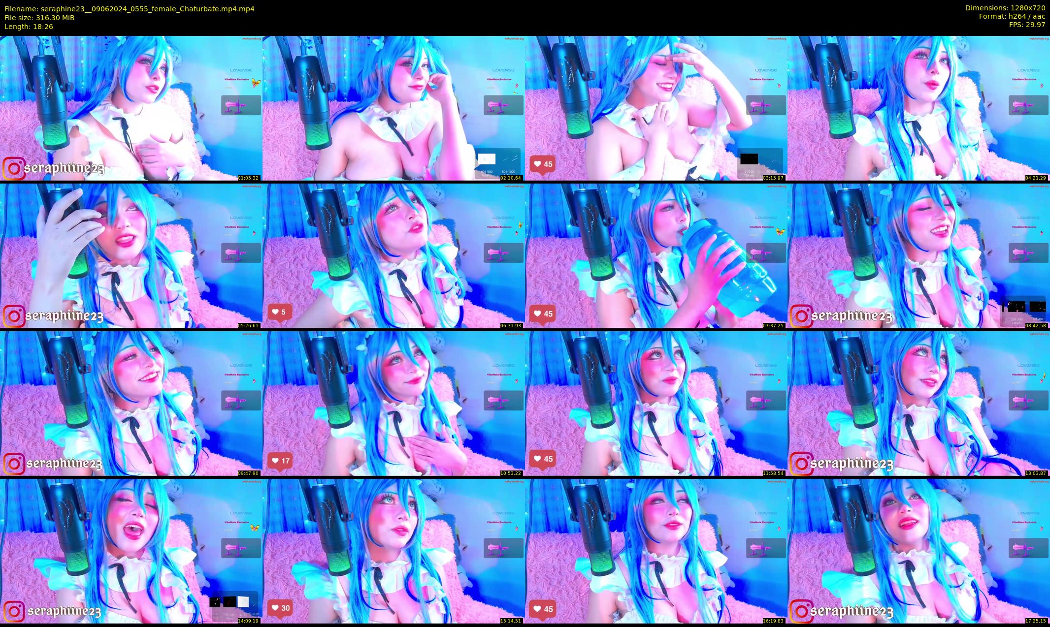 seraphine23_ — 19 minute Chaturbate female cam show recording, 720p, Jun 9, 2024