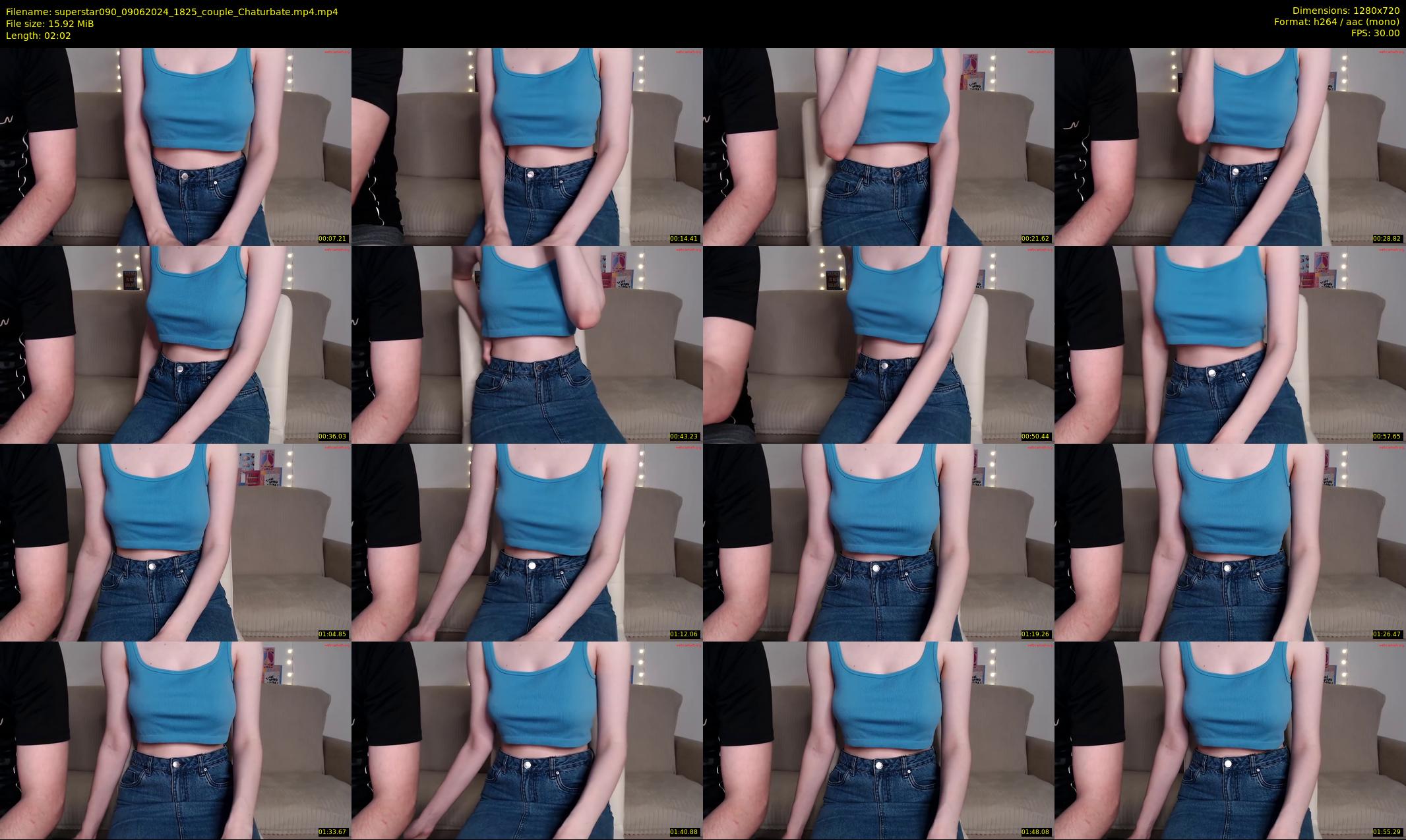 superstar090 — 3 minute Chaturbate couple cam show recording, 720p, Jun 9, 2024