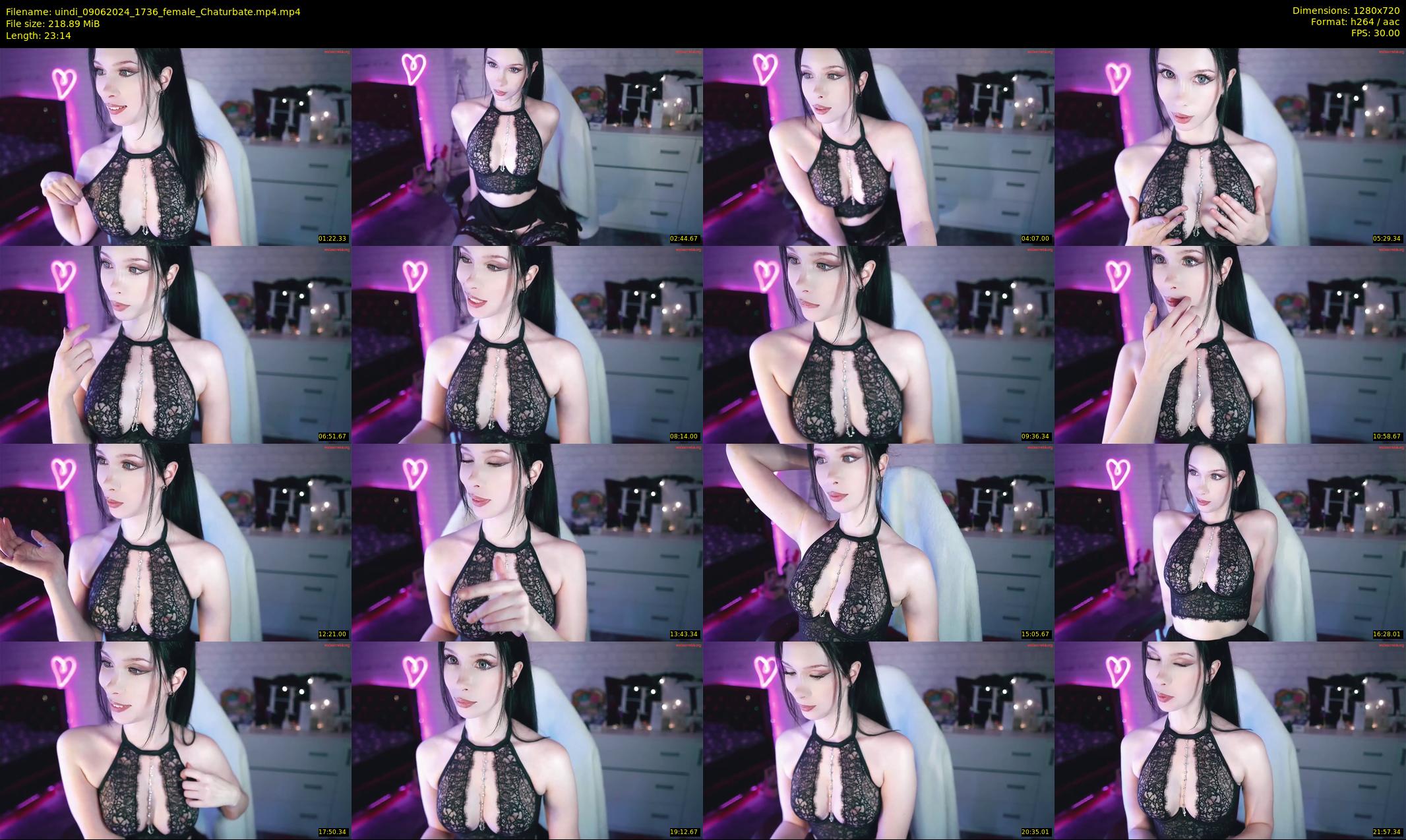 uindi — 24 minute Chaturbate female cam show recording, 720p, Jun 9, 2024