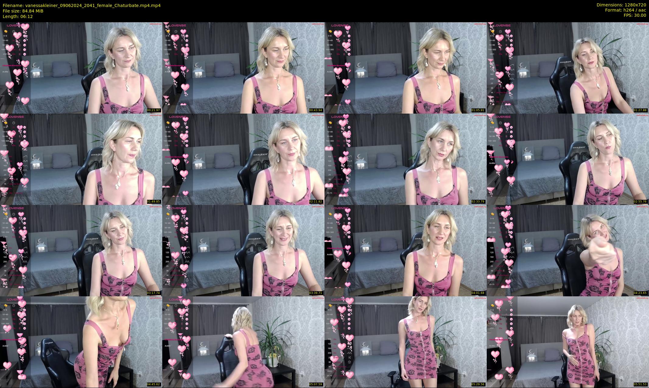 vanessakleiner — 7 minute Chaturbate female cam show recording, 720p, Jun 9, 2024
