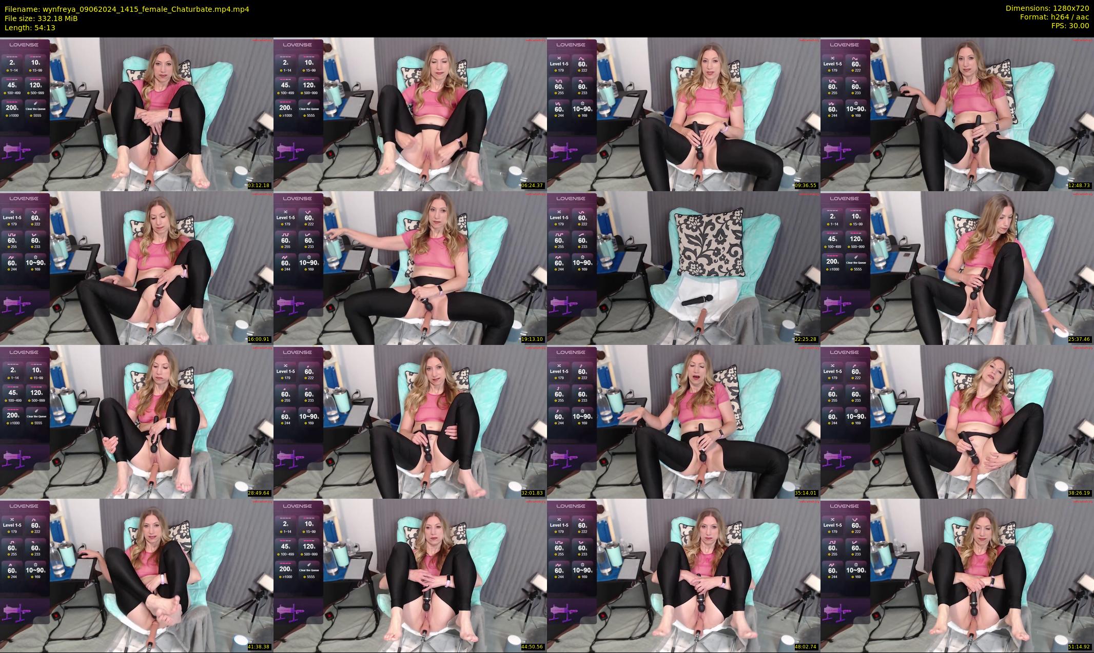 wynfreya — 55 minute Chaturbate female cam show recording, 720p, Jun 9, 2024