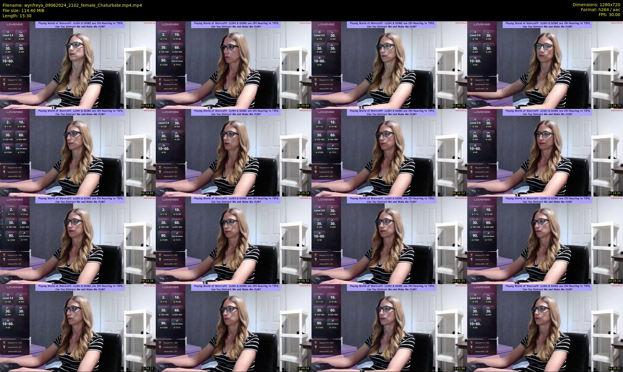 wynfreya — 16 minute Chaturbate female cam show recording, 720p, Jun 9, 2024