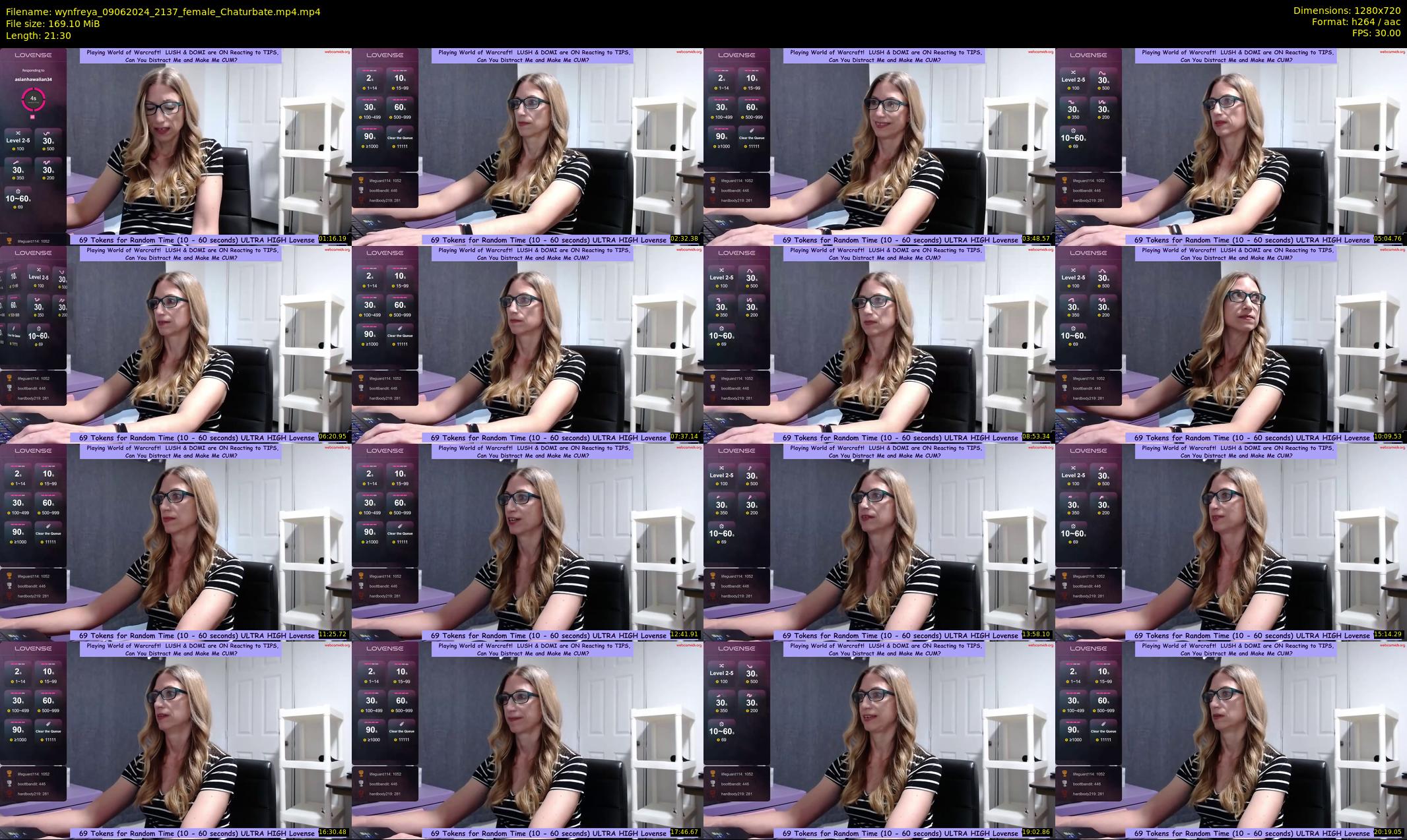 wynfreya — 22 minute Chaturbate female cam show recording, 720p, Jun 9, 2024