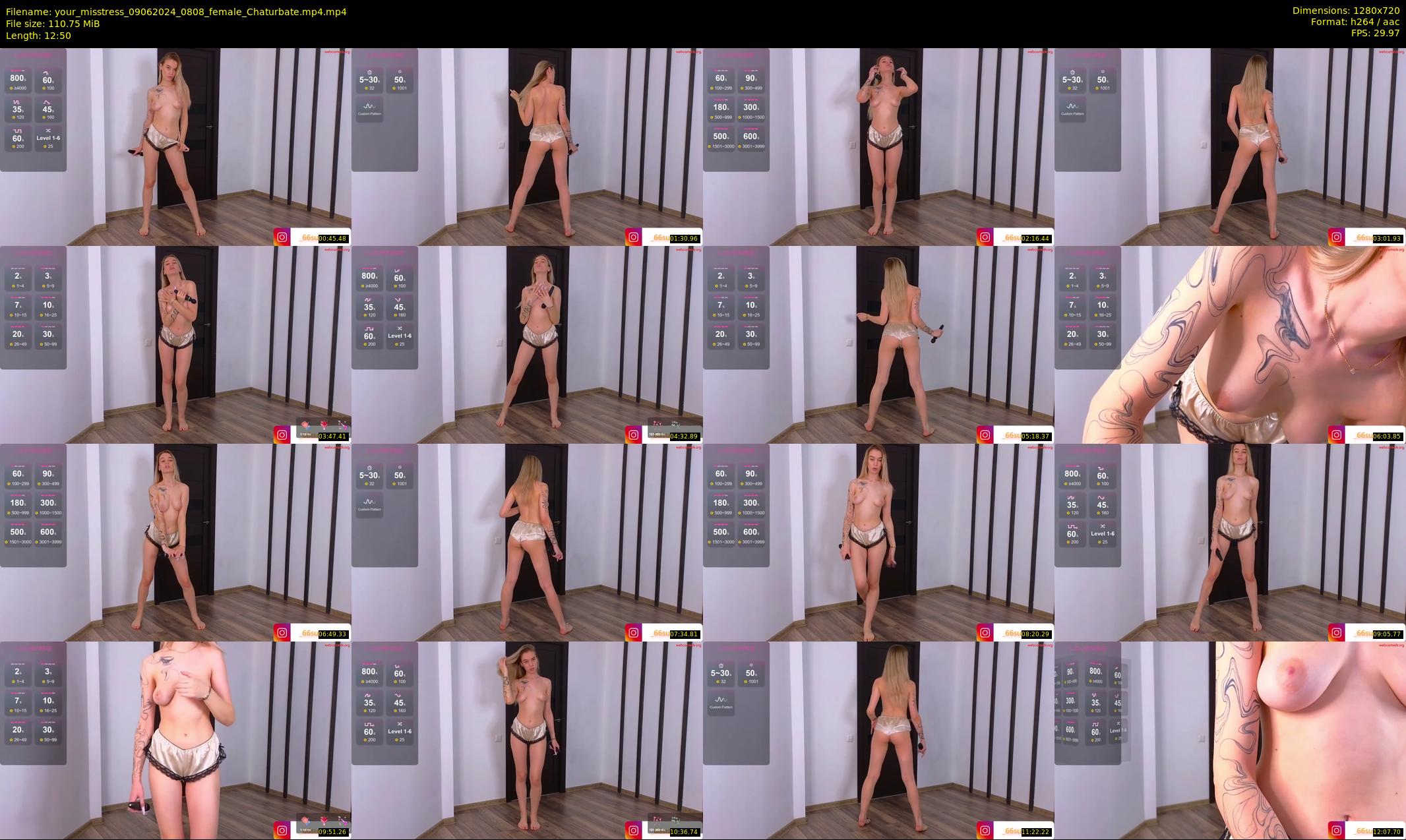 your_misstress — 13 minute Chaturbate female cam show recording, 720p, Jun 9, 2024