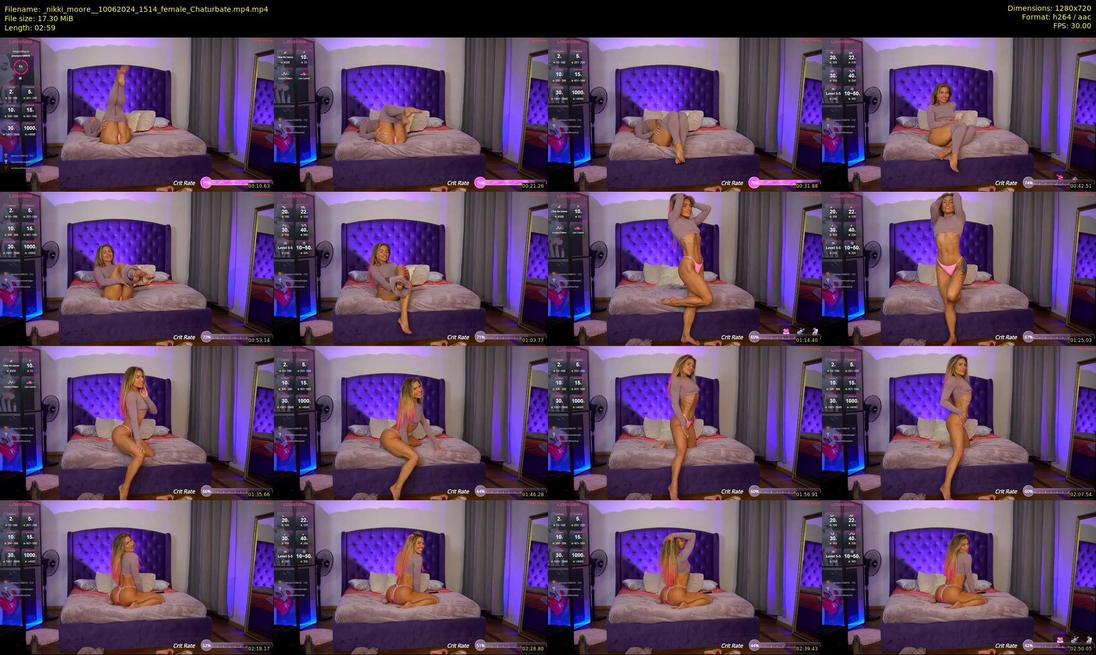 _nikki_moore_ — 3 minute Chaturbate female cam show recording, 720p, Jun 10, 2024