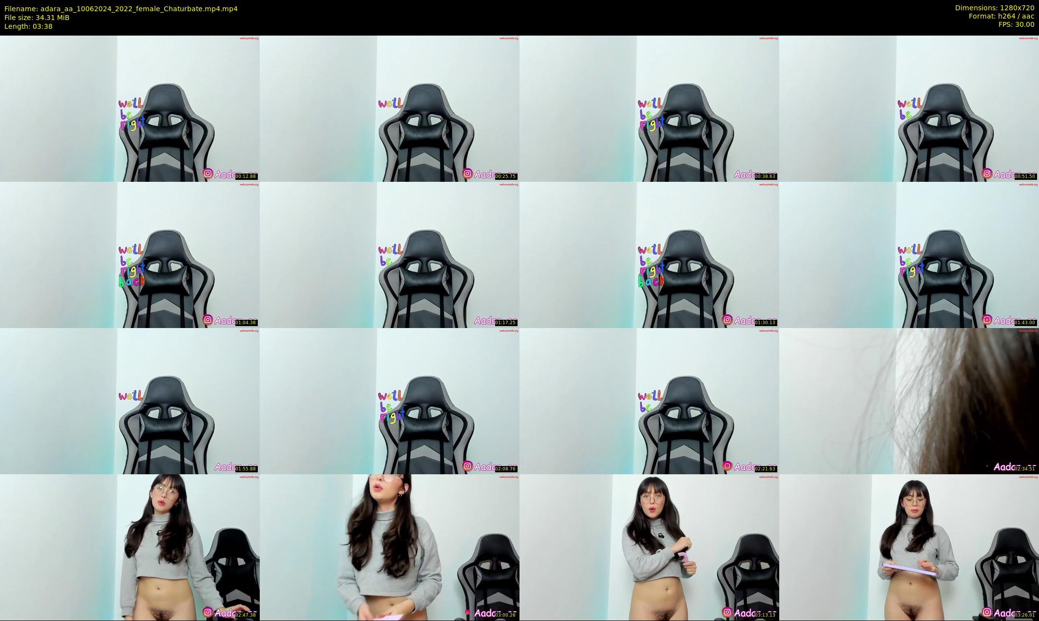 adara_aa — 4 minute Chaturbate female cam show recording, 720p, Jun 10, 2024