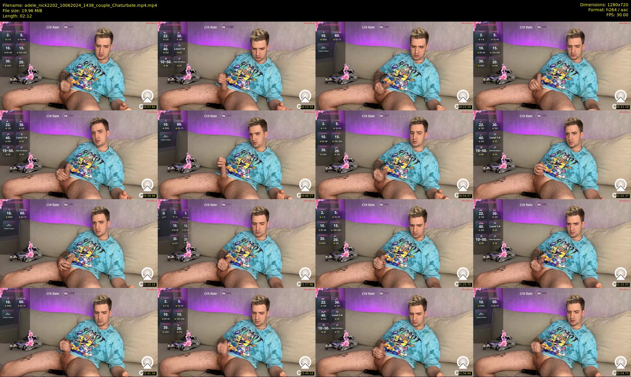 adele_nick2202 — 3 minute Chaturbate couple cam show recording, 720p, Jun 10, 2024