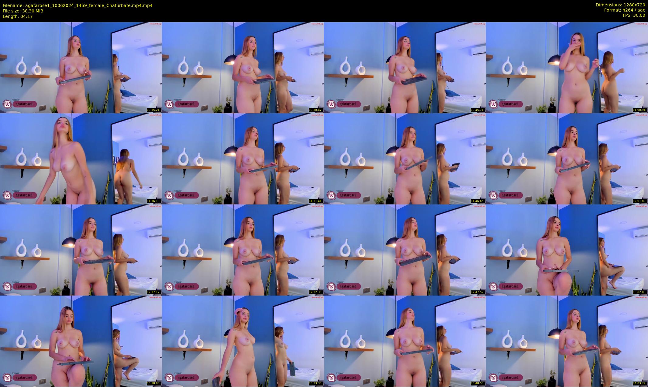 agatarose1 — 5 minute Chaturbate female cam show recording, 720p, Jun 10, 2024