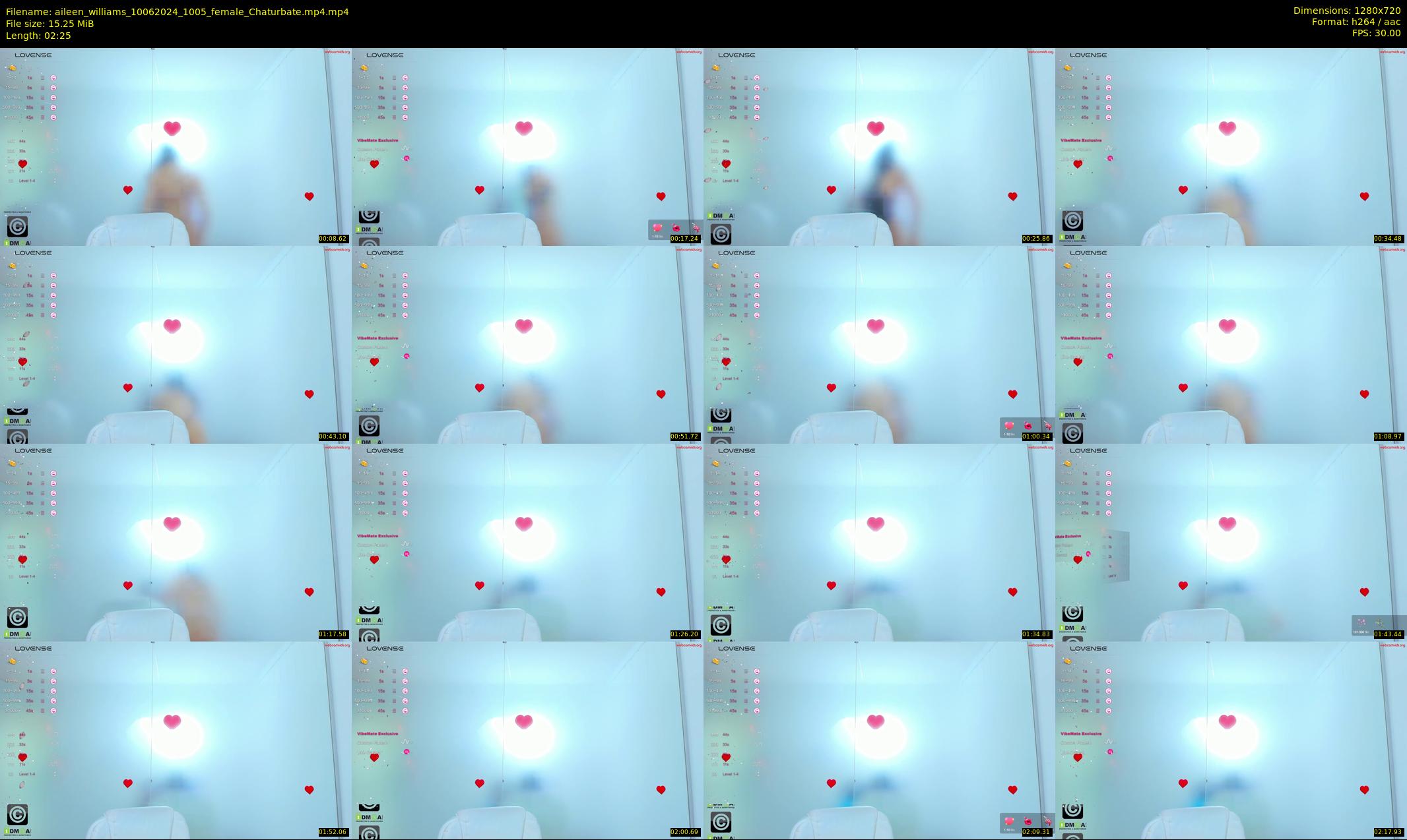aileen_williams — 3 minute Chaturbate female cam show recording, 720p, Jun 10, 2024