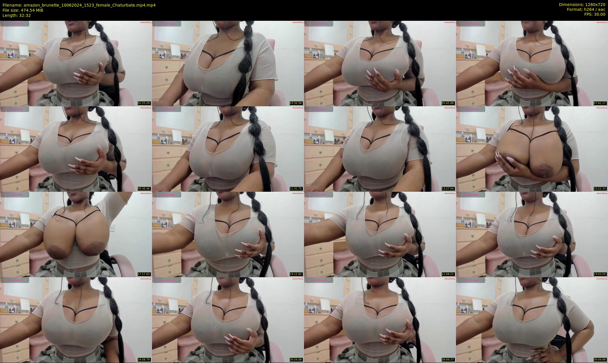 amazon_brunette — 33 minute Chaturbate female cam show recording, 720p, Jun 10, 2024