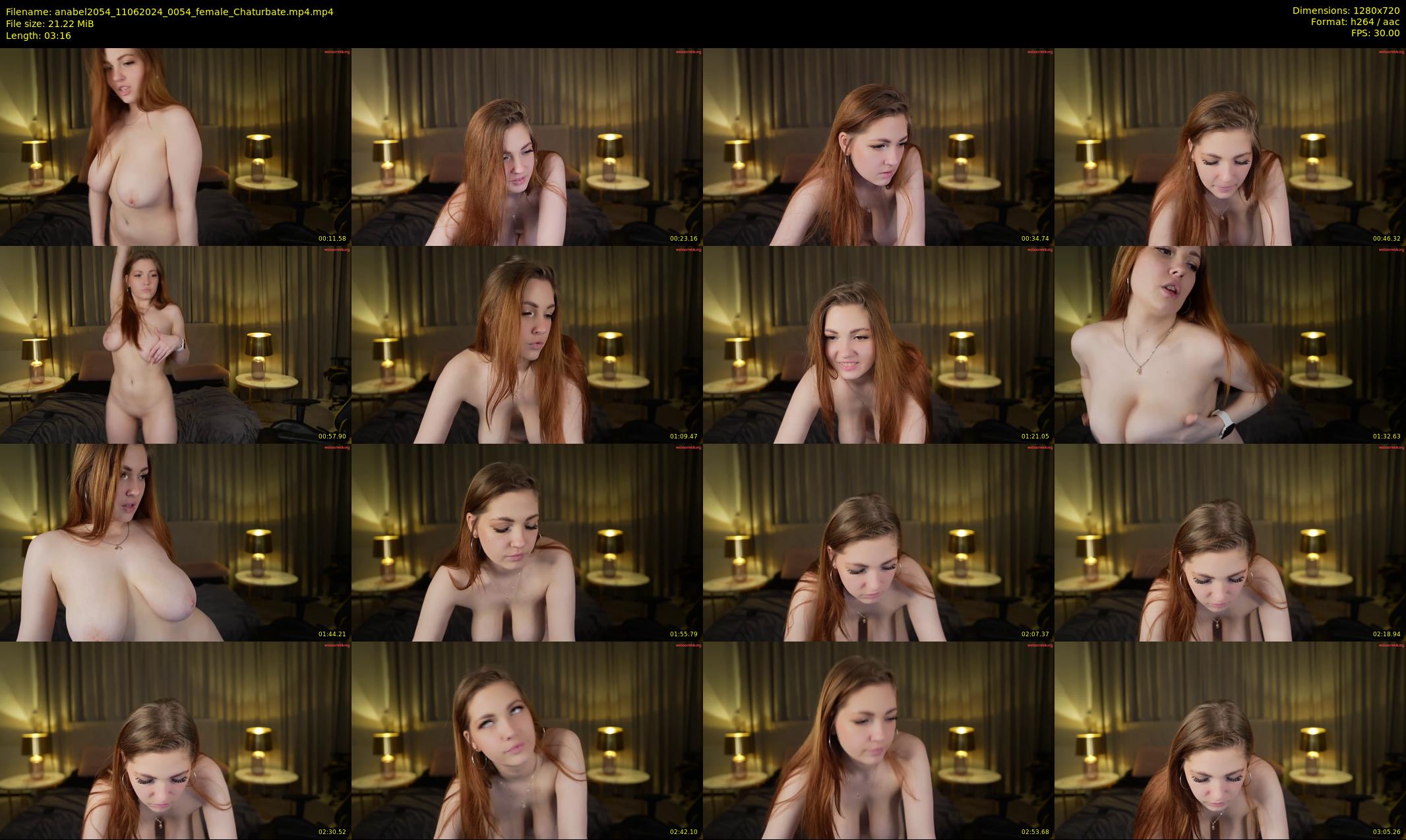 anabel2054 — 4 minute Chaturbate female cam show recording, 720p, Jun 11, 2024