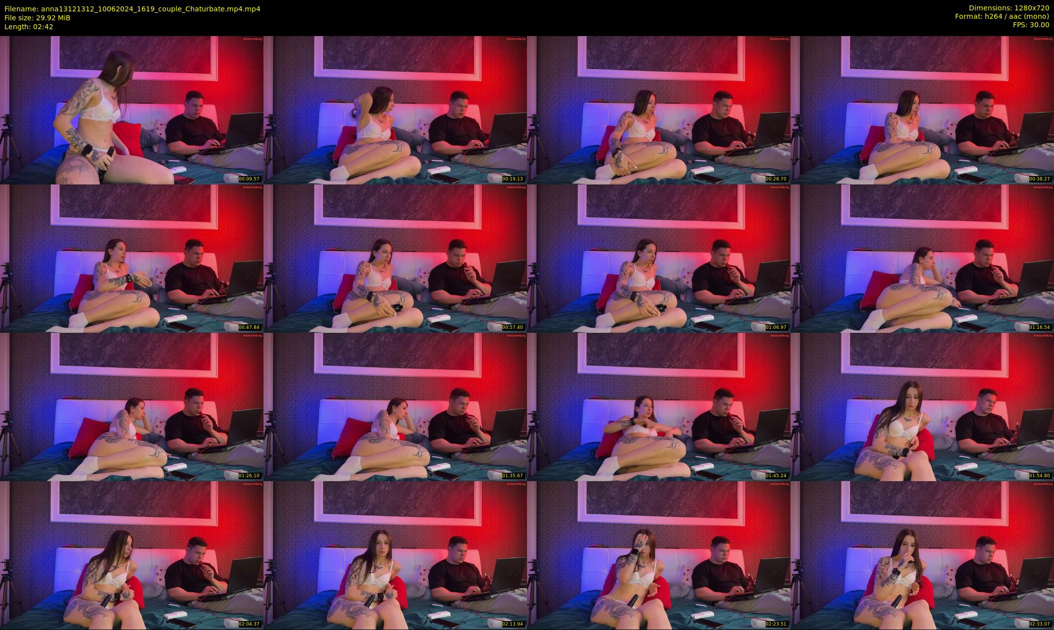 anna13121312 — 3 minute Chaturbate couple cam show recording, 720p, Jun 10, 2024
