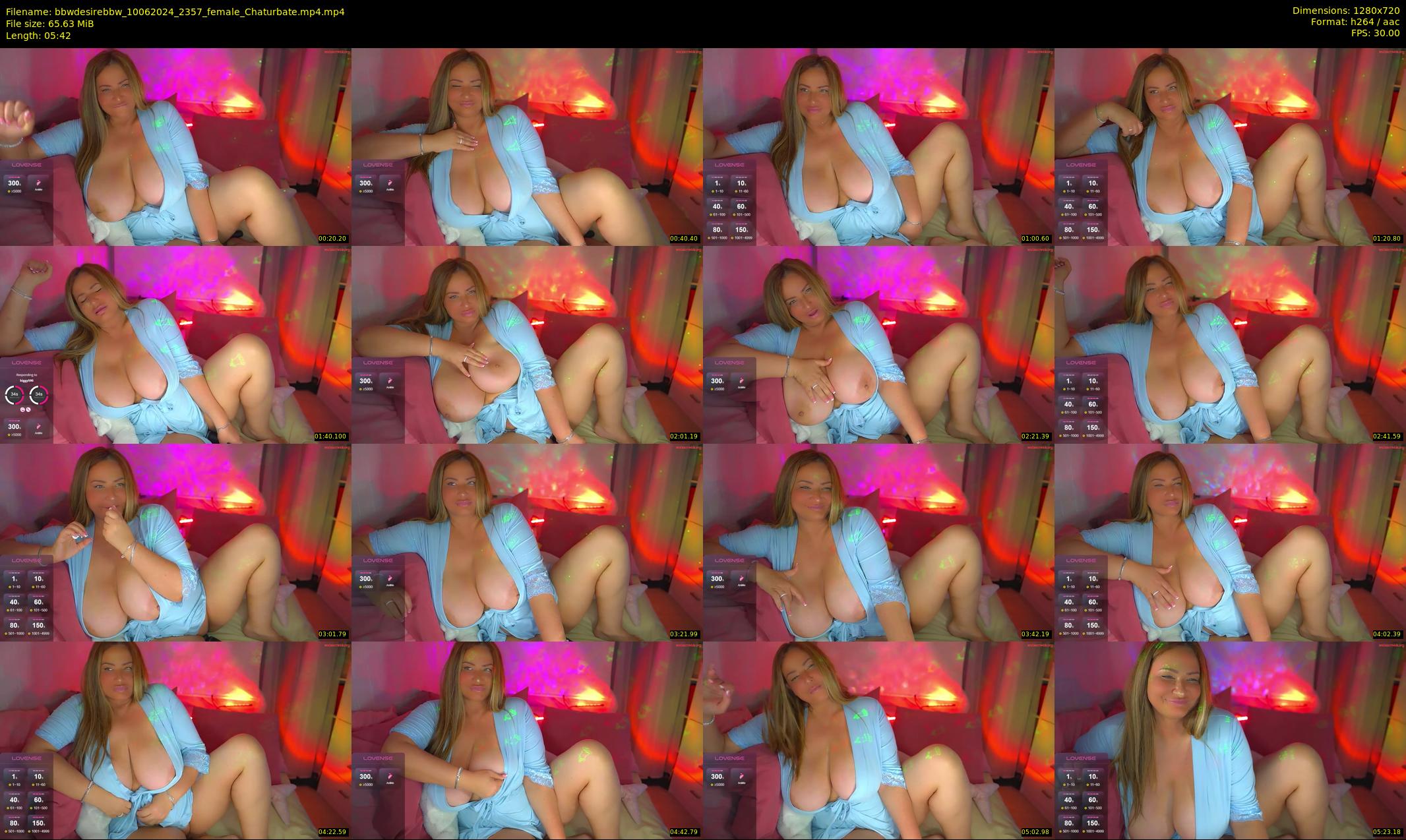 bbwdesirebbw — 6 minute Chaturbate female cam show recording, 720p, Jun 10, 2024