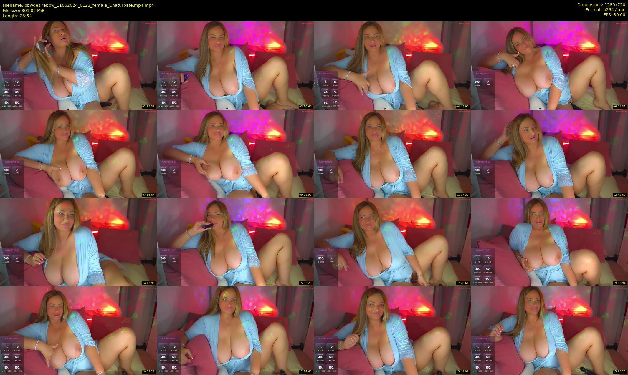 bbwdesirebbw — 27 minute Chaturbate female cam show recording, 720p, Jun 11, 2024