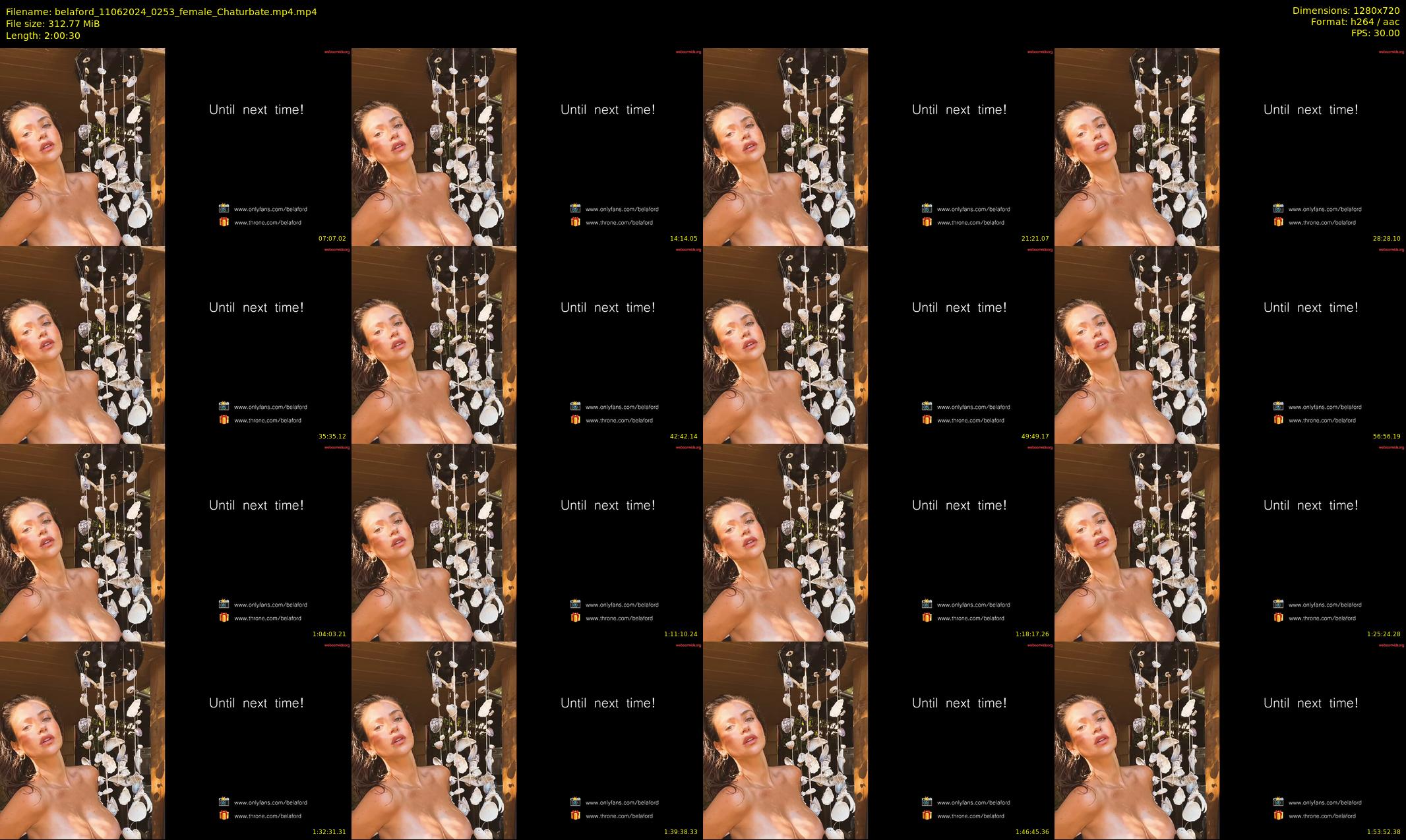 belaford — 121 minute Chaturbate female cam show recording, 720p, Jun 11, 2024